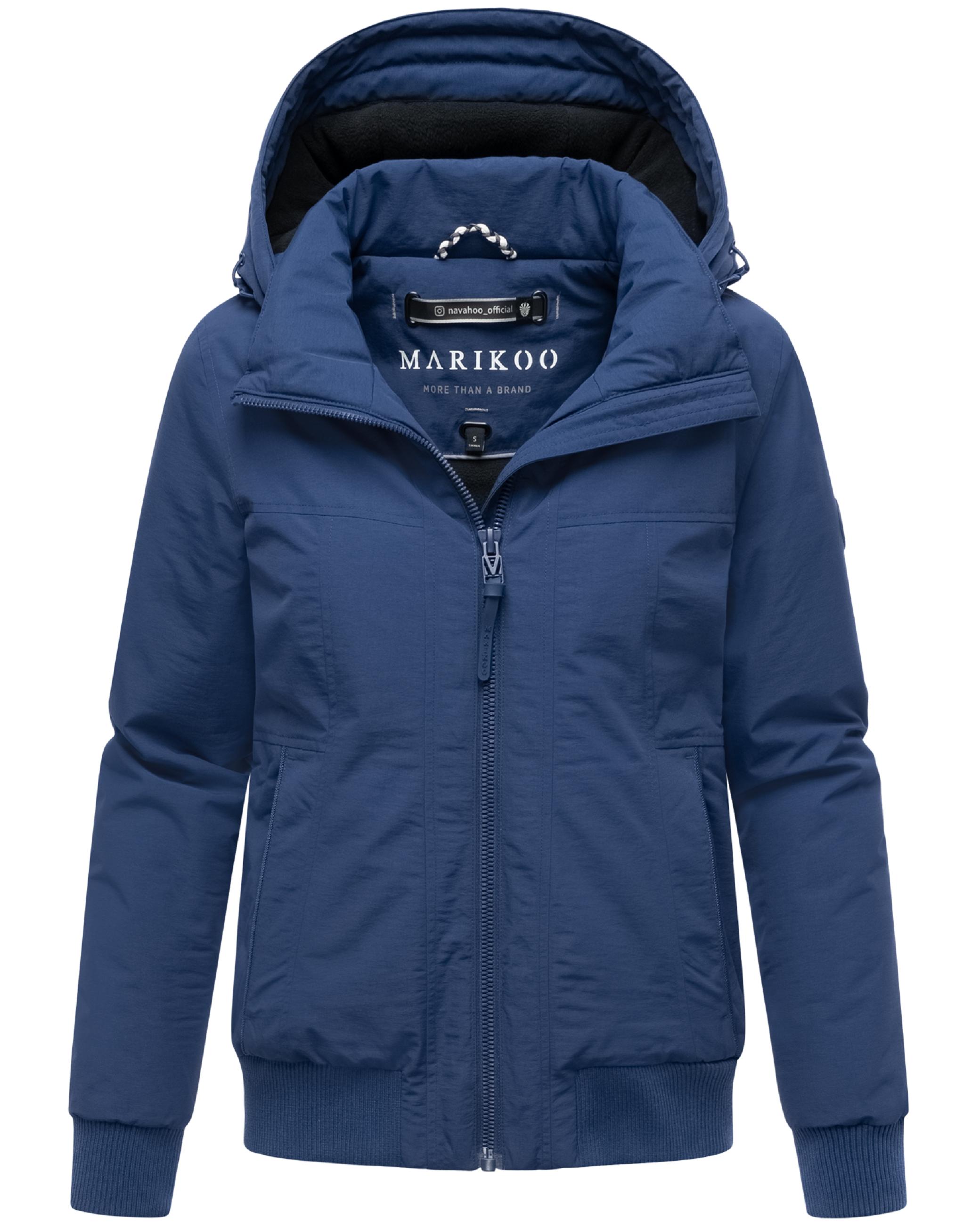 wasserdichte Winterjacke mit Rippstrick-Details "Mooni 16" Navy
