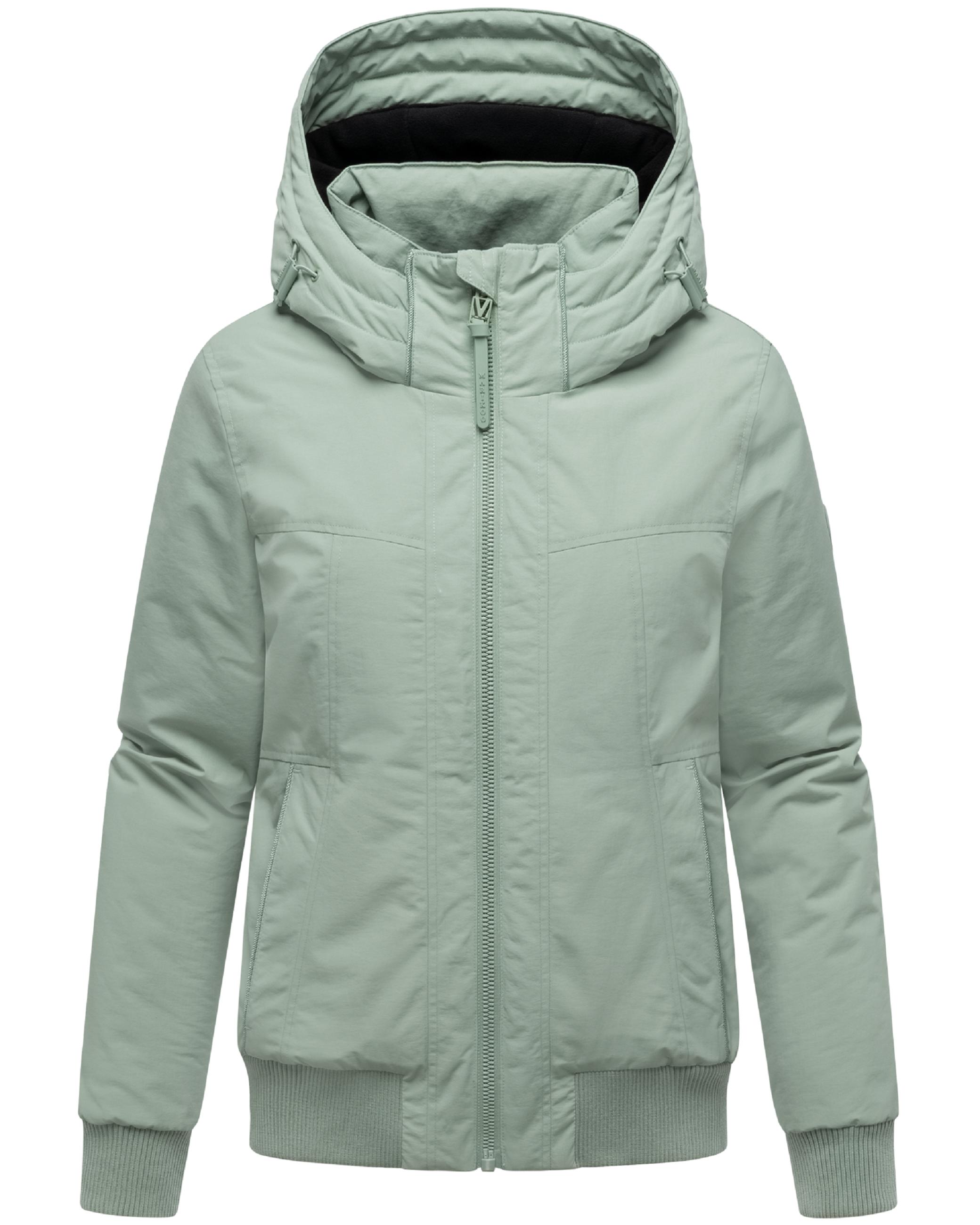 Winterjacke mit Rippstrick-Details "Mooni 16" Smokey Mint