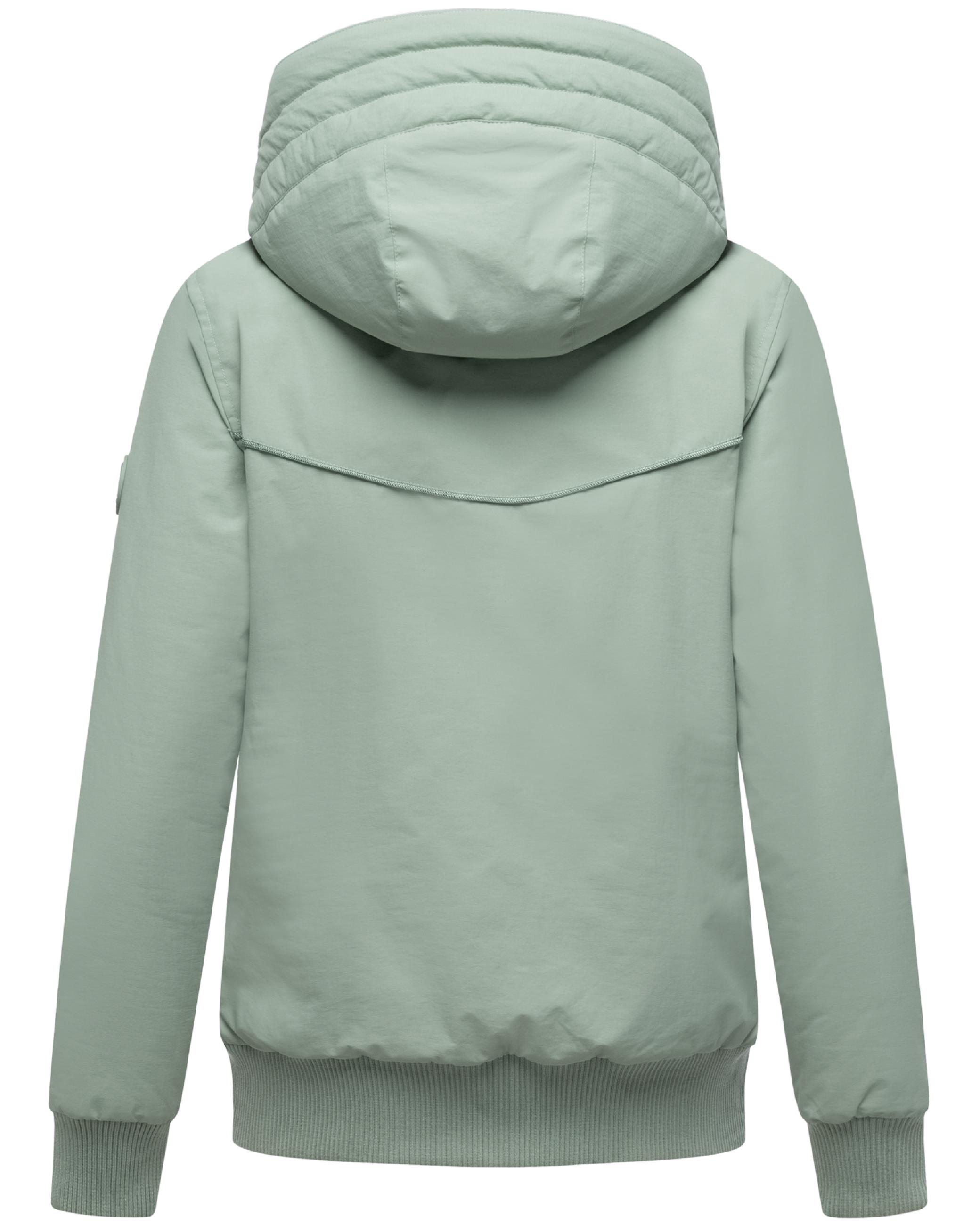 Winterjacke mit Rippstrick-Details "Mooni 16" Smokey Mint
