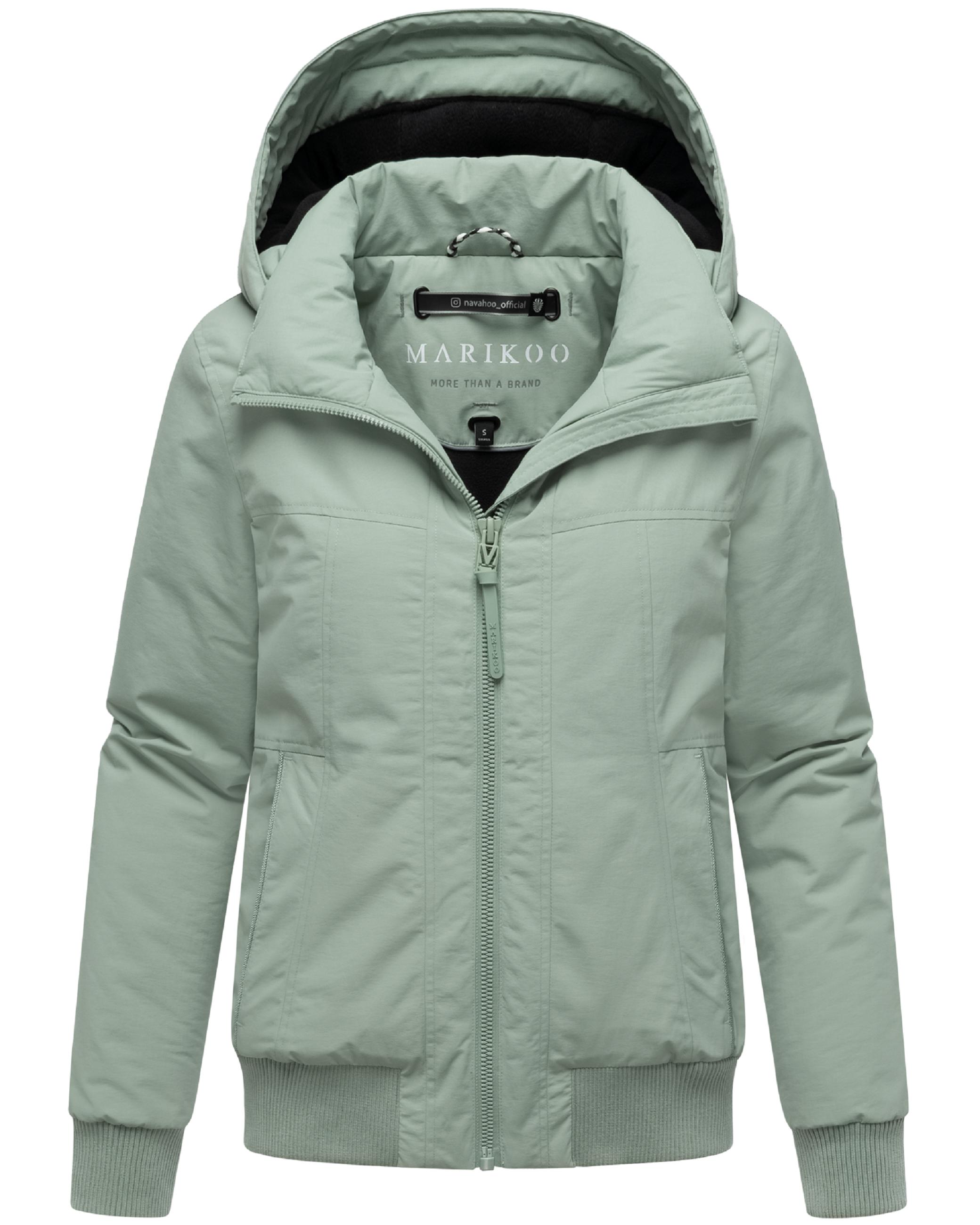 Winterjacke mit Rippstrick-Details "Mooni 16" Smokey Mint