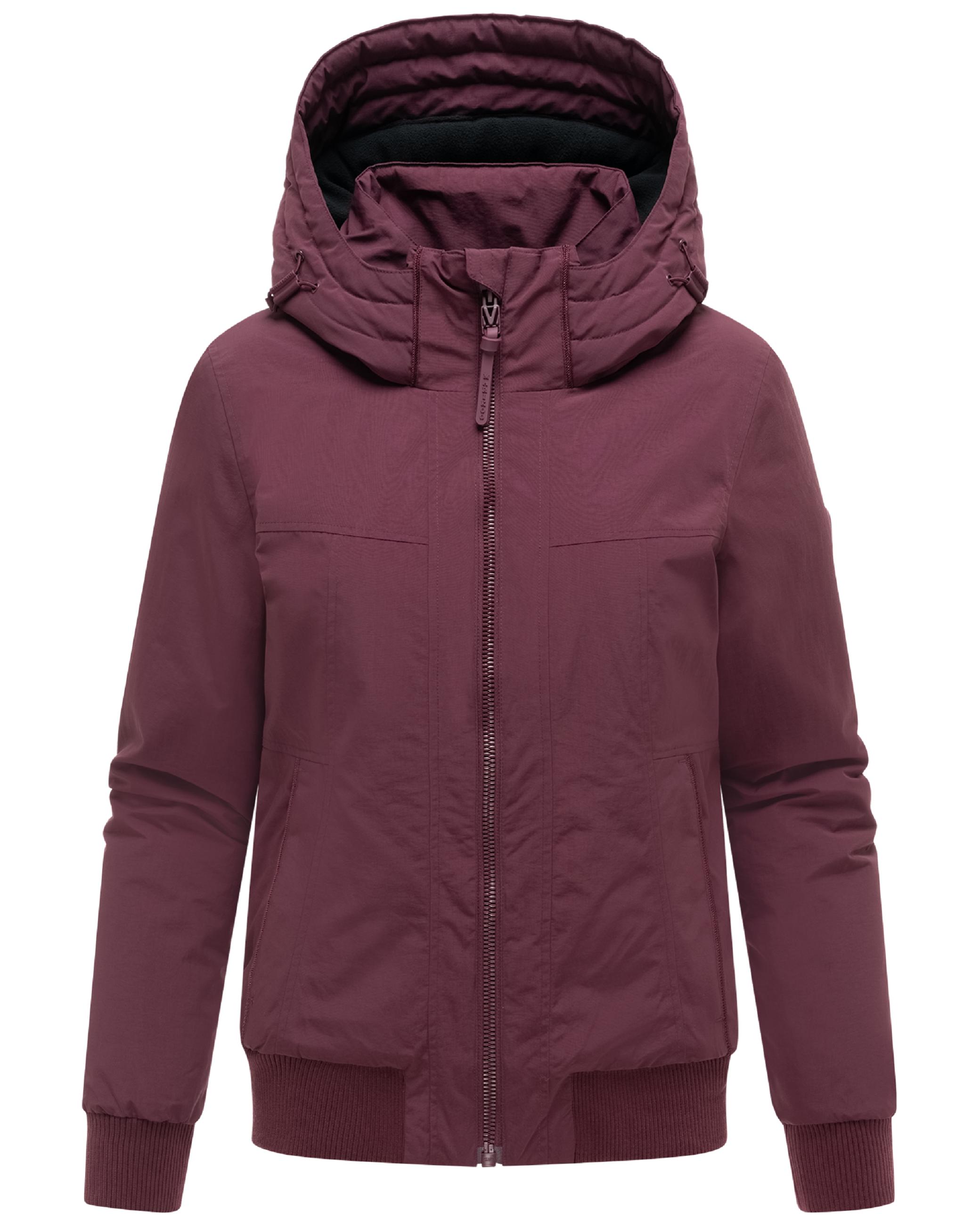Winterjacke mit Rippstrick-Details "Mooni 16" Wine