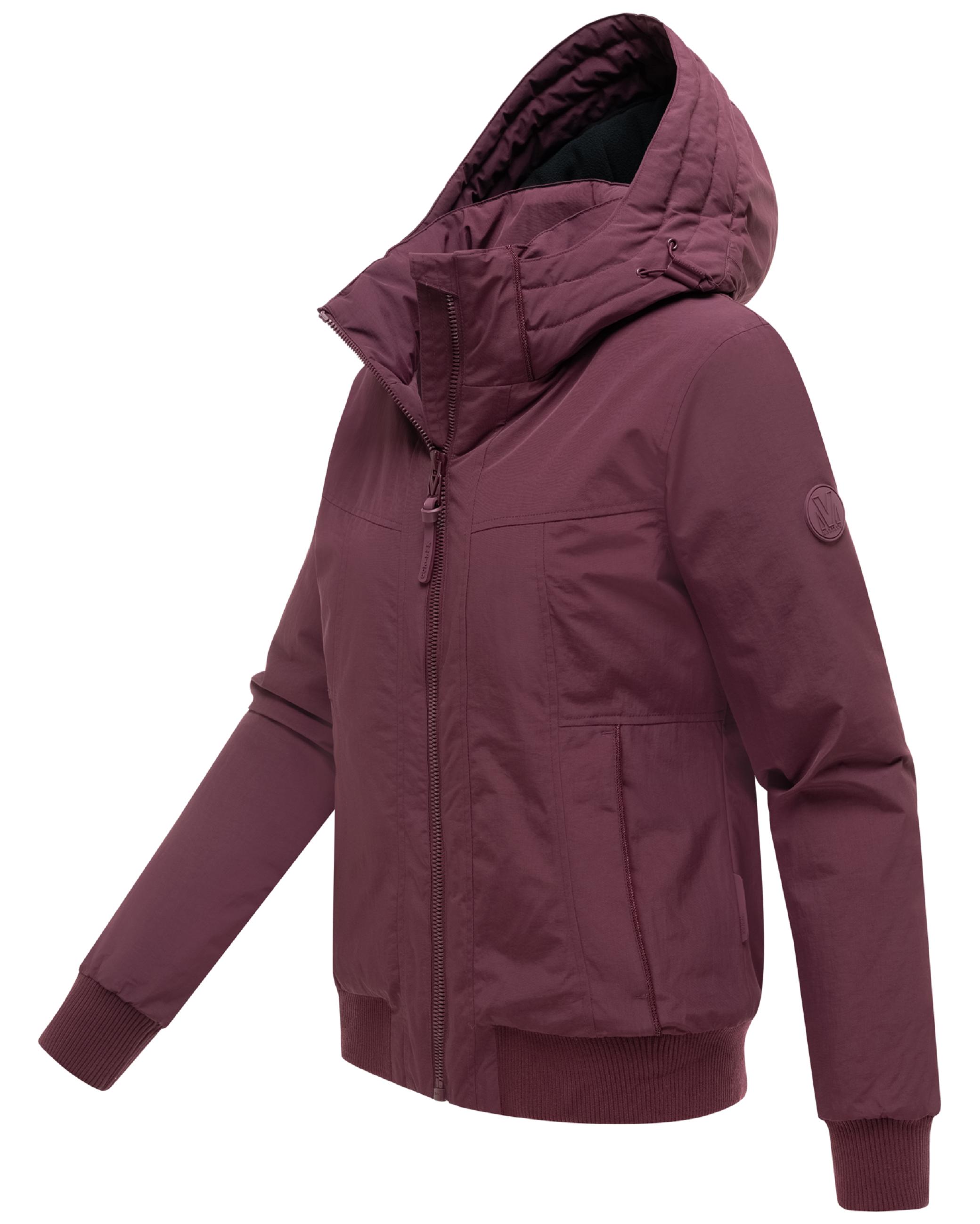 Winterjacke mit Rippstrick-Details "Mooni 16" Wine