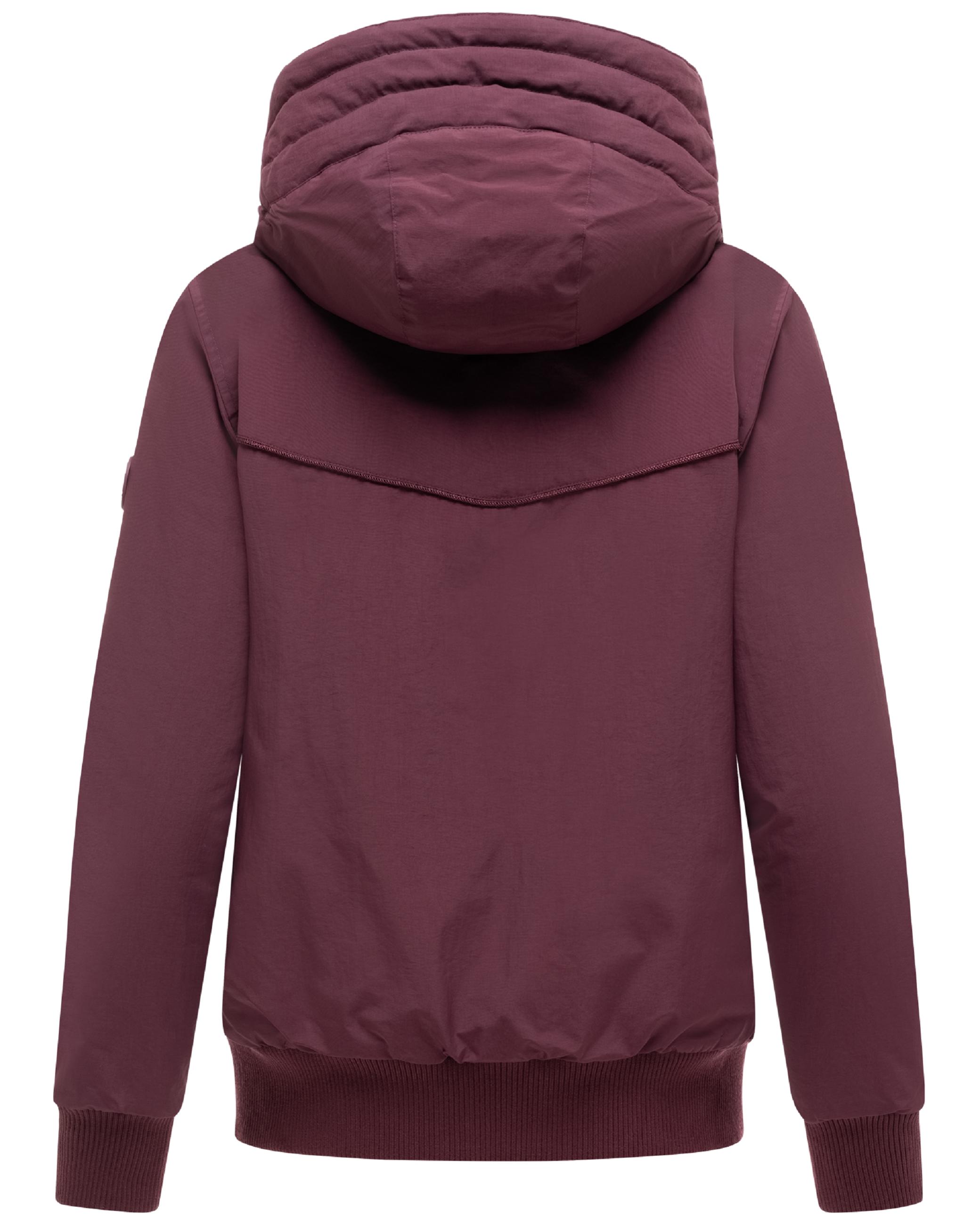 Winterjacke mit Rippstrick-Details "Mooni 16" Wine