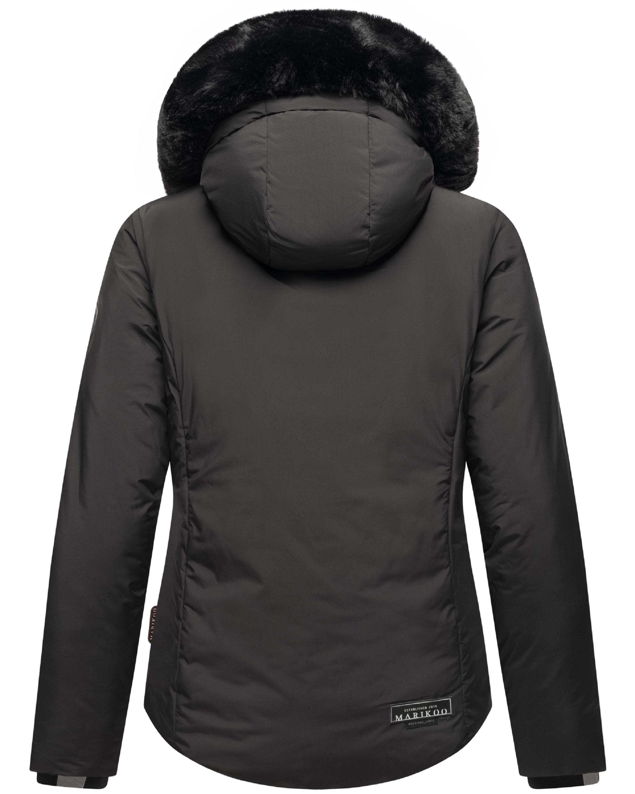 Wintejacke mit abnehmbarem Kunstfell "Morinaa XVI" Black