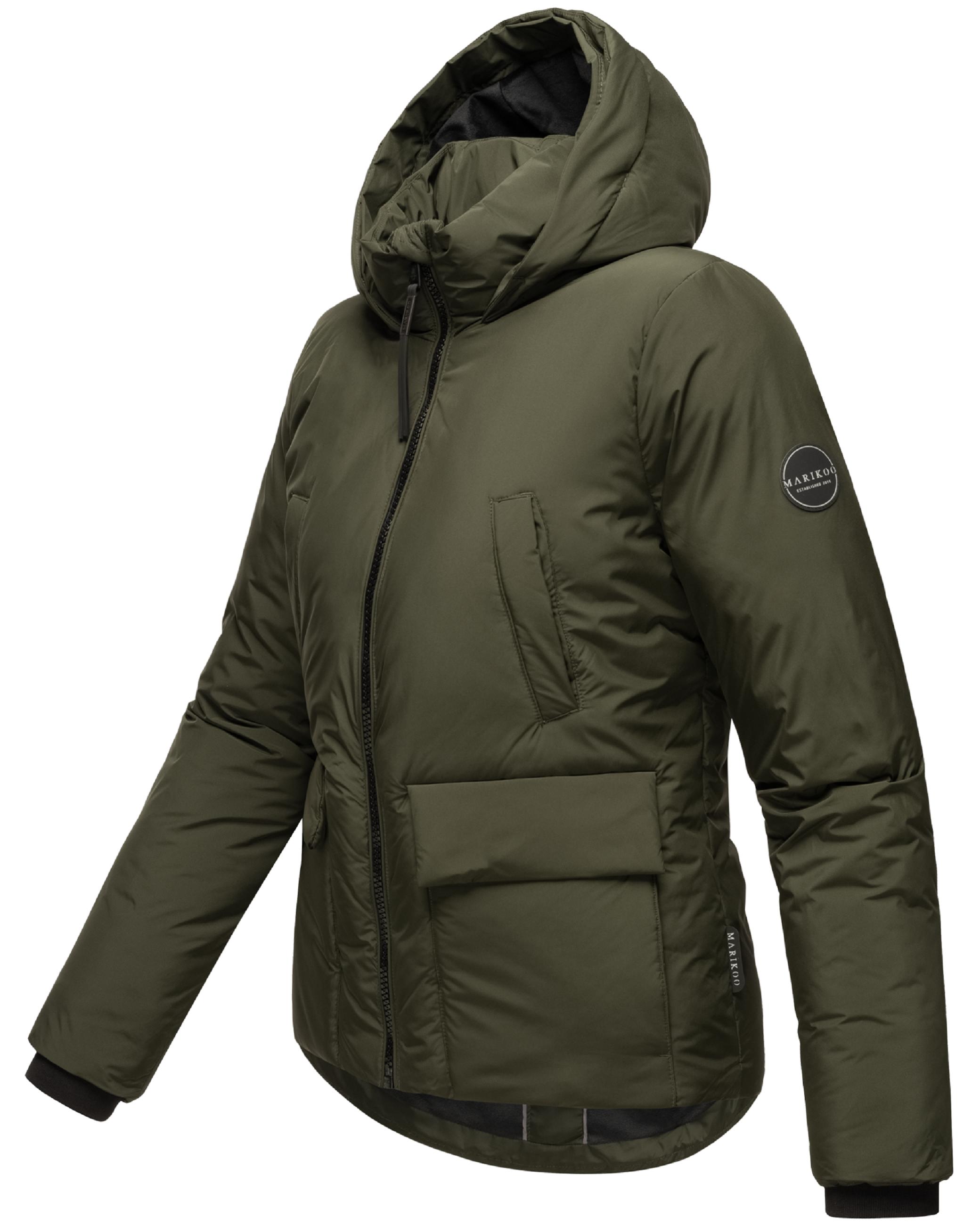 Wintejacke mit abnehmbarem Kunstfell "Morinaa XVI" Dark Olive