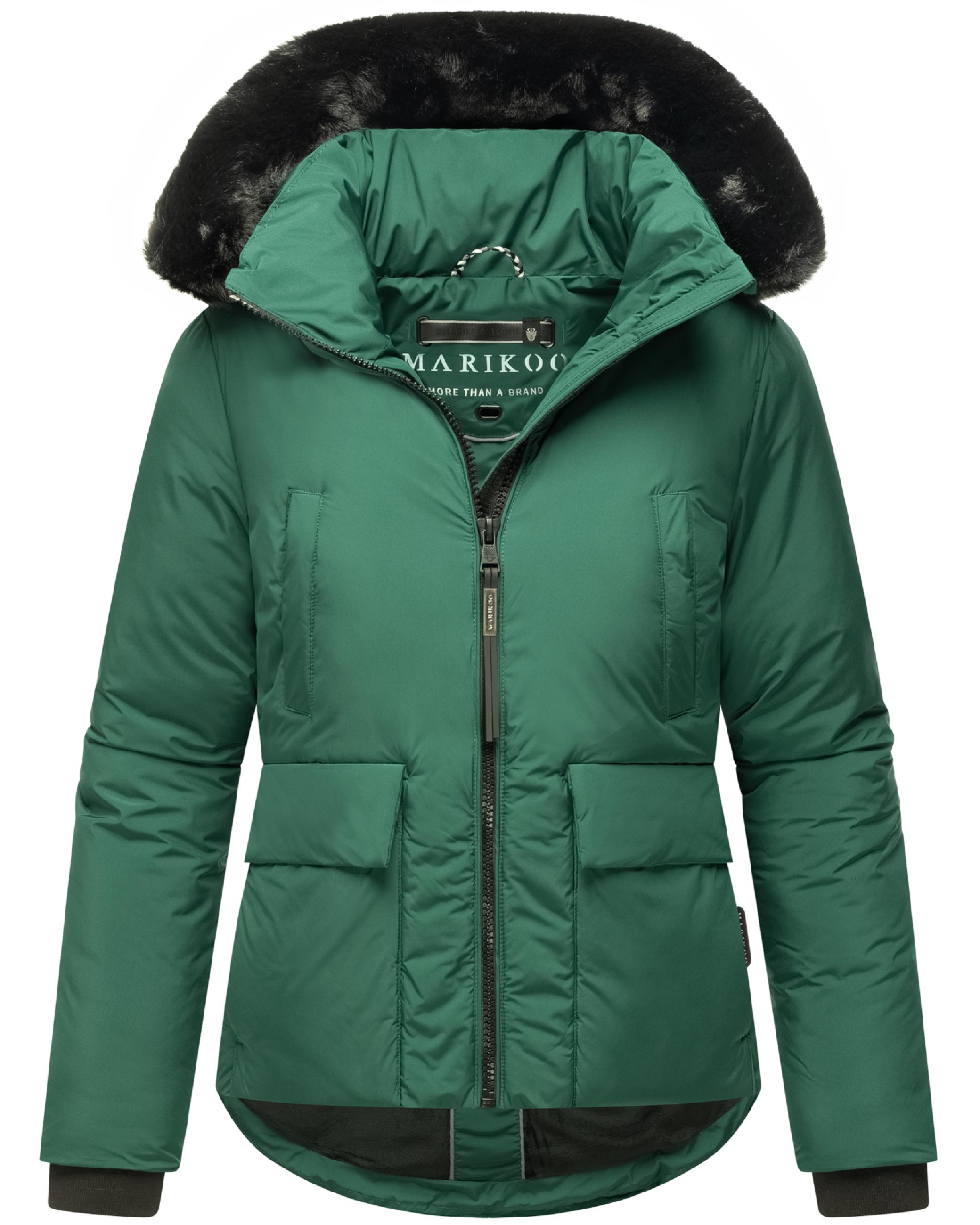 Wintejacke mit abnehmbarem Kunstfell "Morinaa XVI" Evergreen