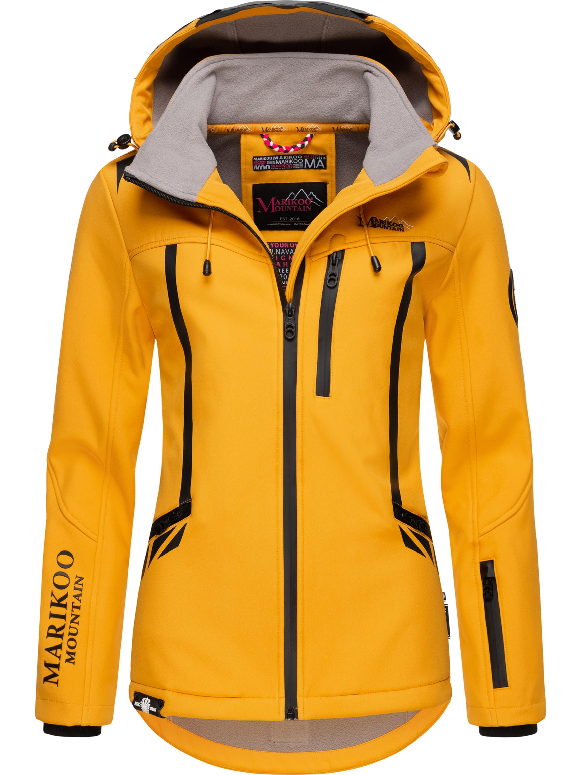 Übergang Softshell-Jacke mit Kapuze "Mount-Cho-Oyu" Amber Yellow