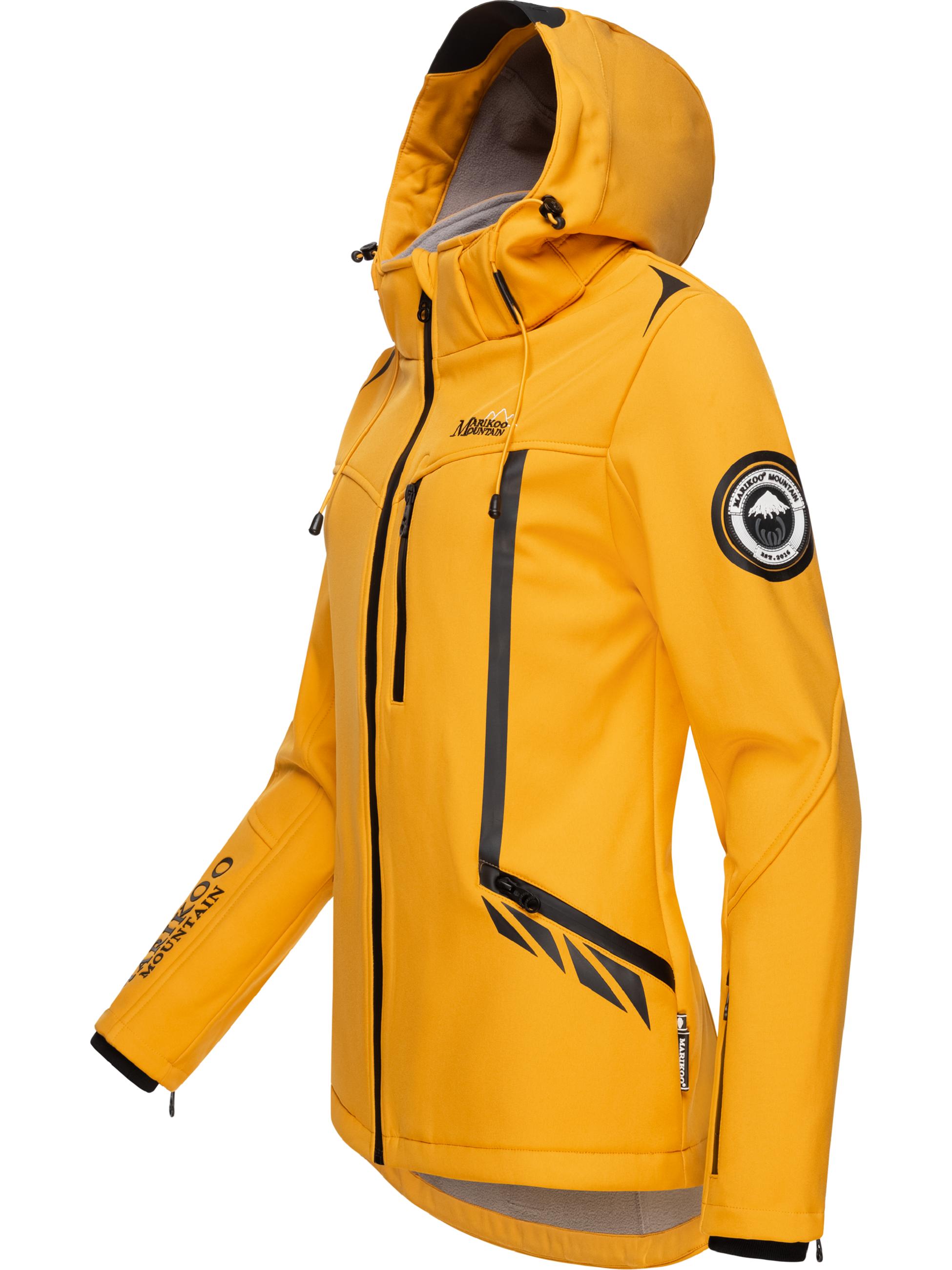 Übergang Softshell-Jacke mit Kapuze "Mount-Cho-Oyu" Amber Yellow