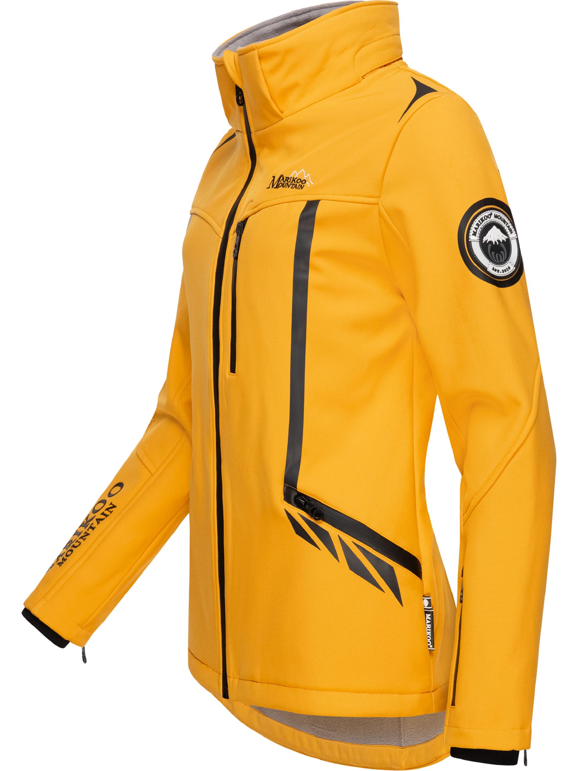 Übergang Softshell-Jacke mit Kapuze "Mount-Cho-Oyu" Amber Yellow