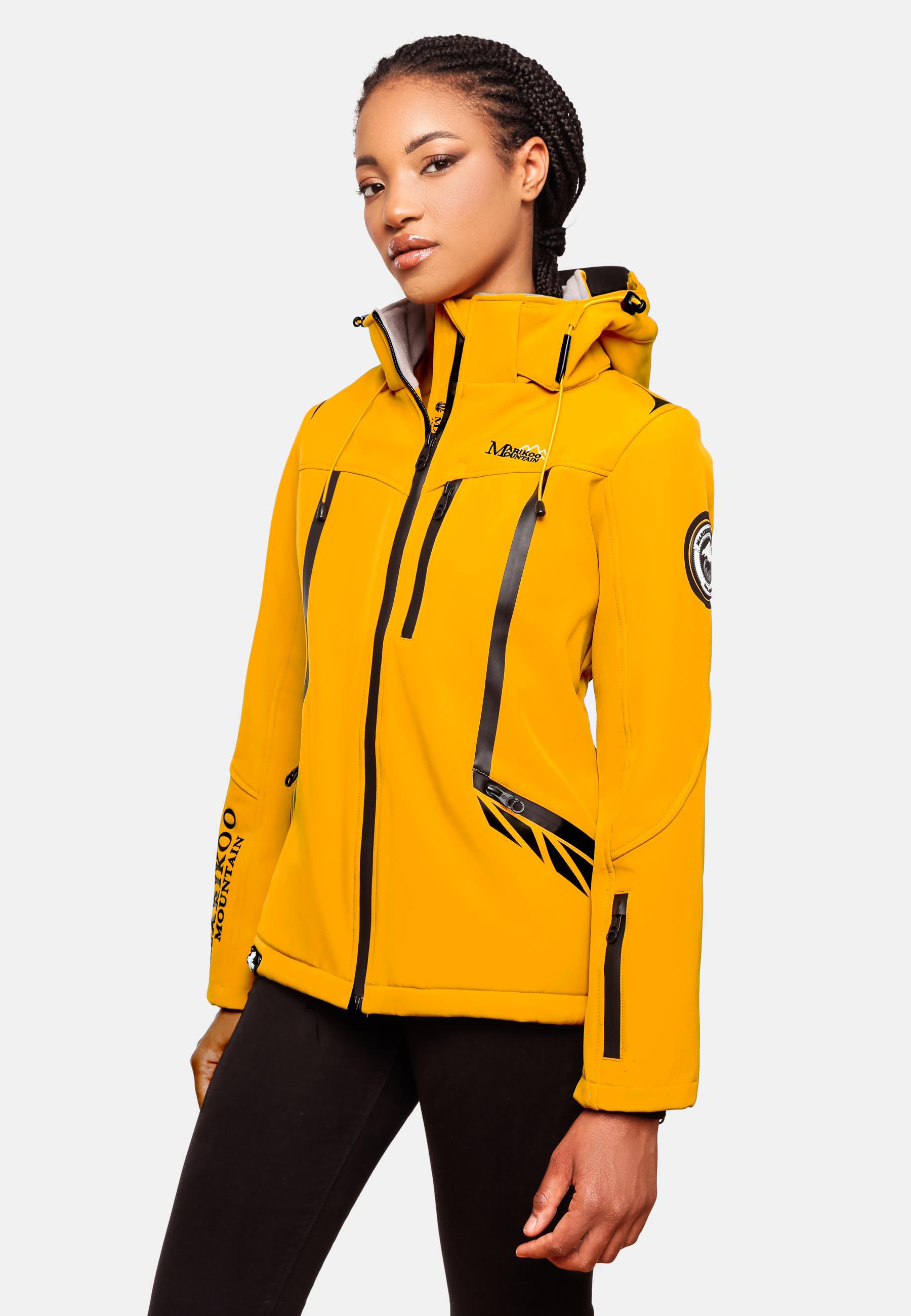 Übergang Softshell-Jacke mit Kapuze "Mount-Cho-Oyu" Amber Yellow