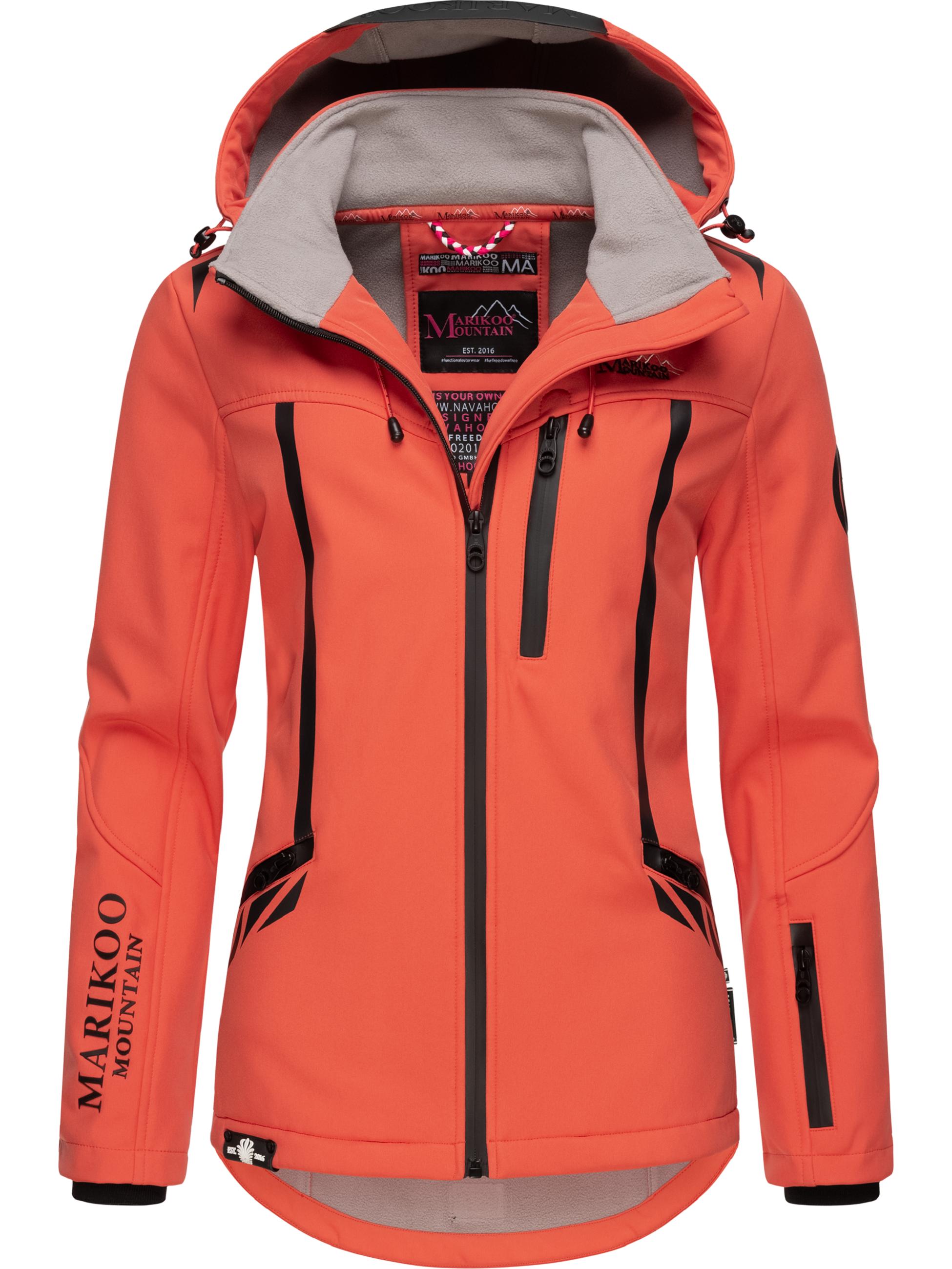 Übergang Softshell-Jacke mit Kapuze "Mount-Cho-Oyu" Coral