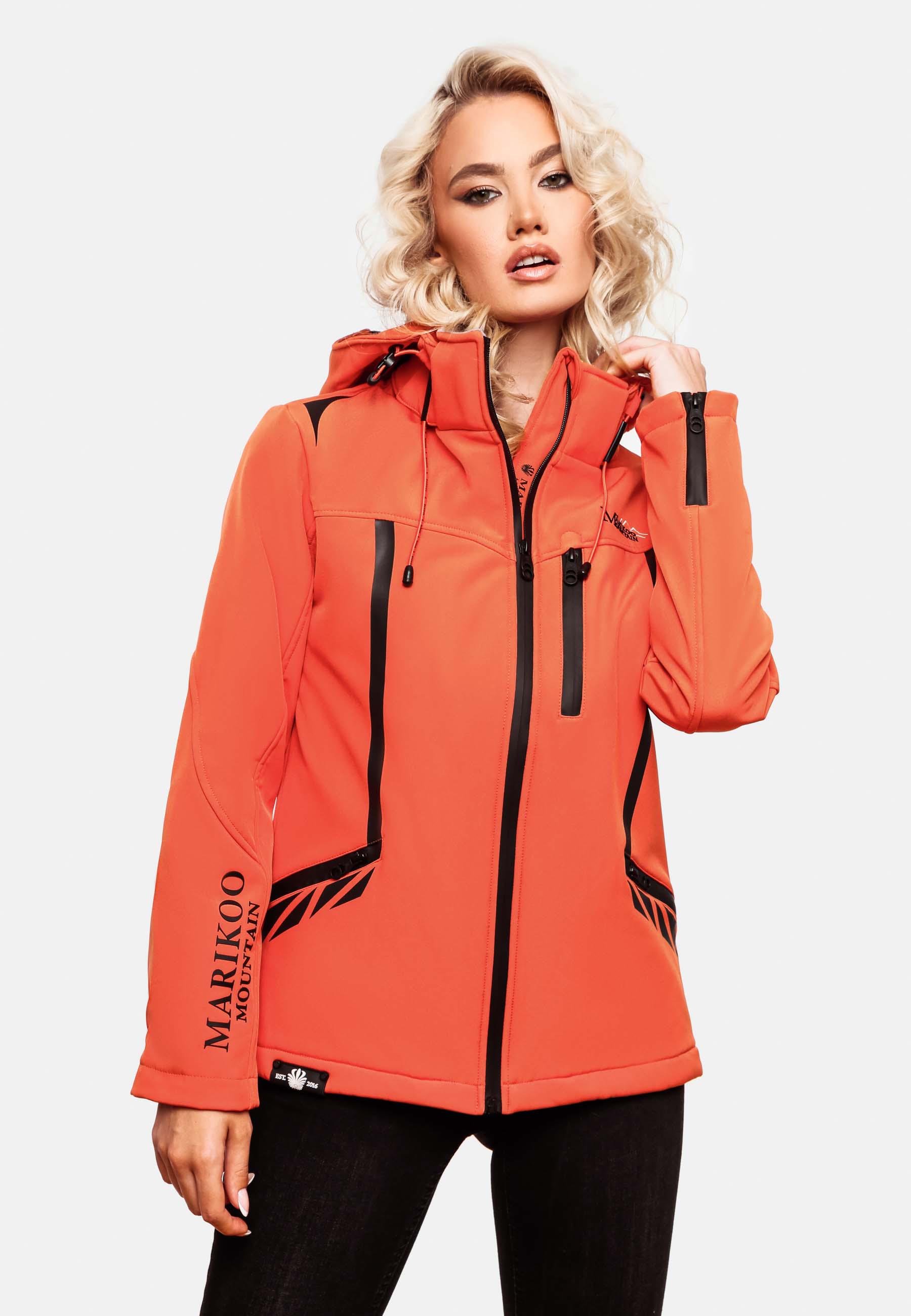 Übergang Softshell-Jacke mit Kapuze "Mount-Cho-Oyu" Coral