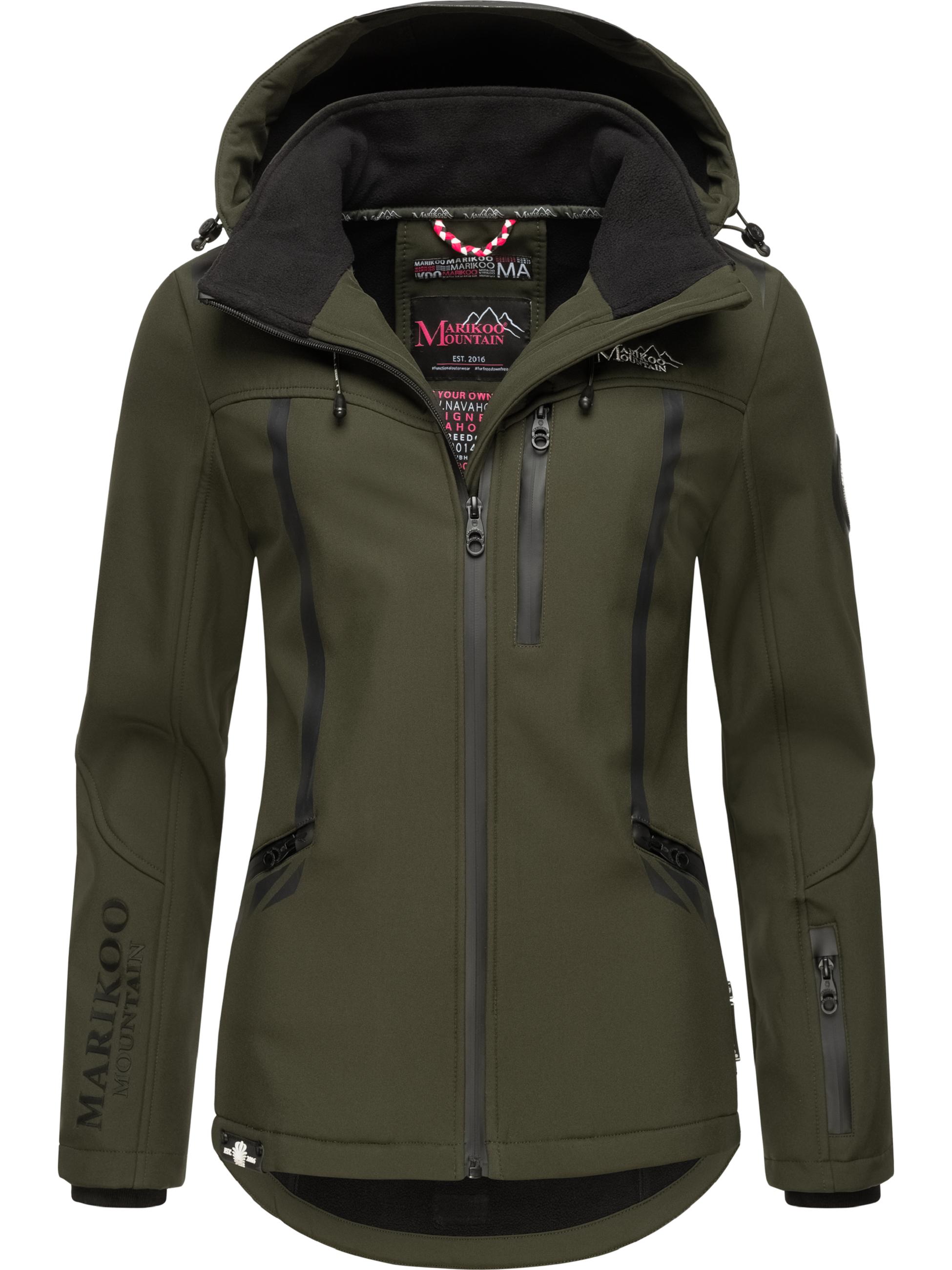 Übergang Softshell-Jacke mit Kapuze "Mount-Cho-Oyu" Dark Olive