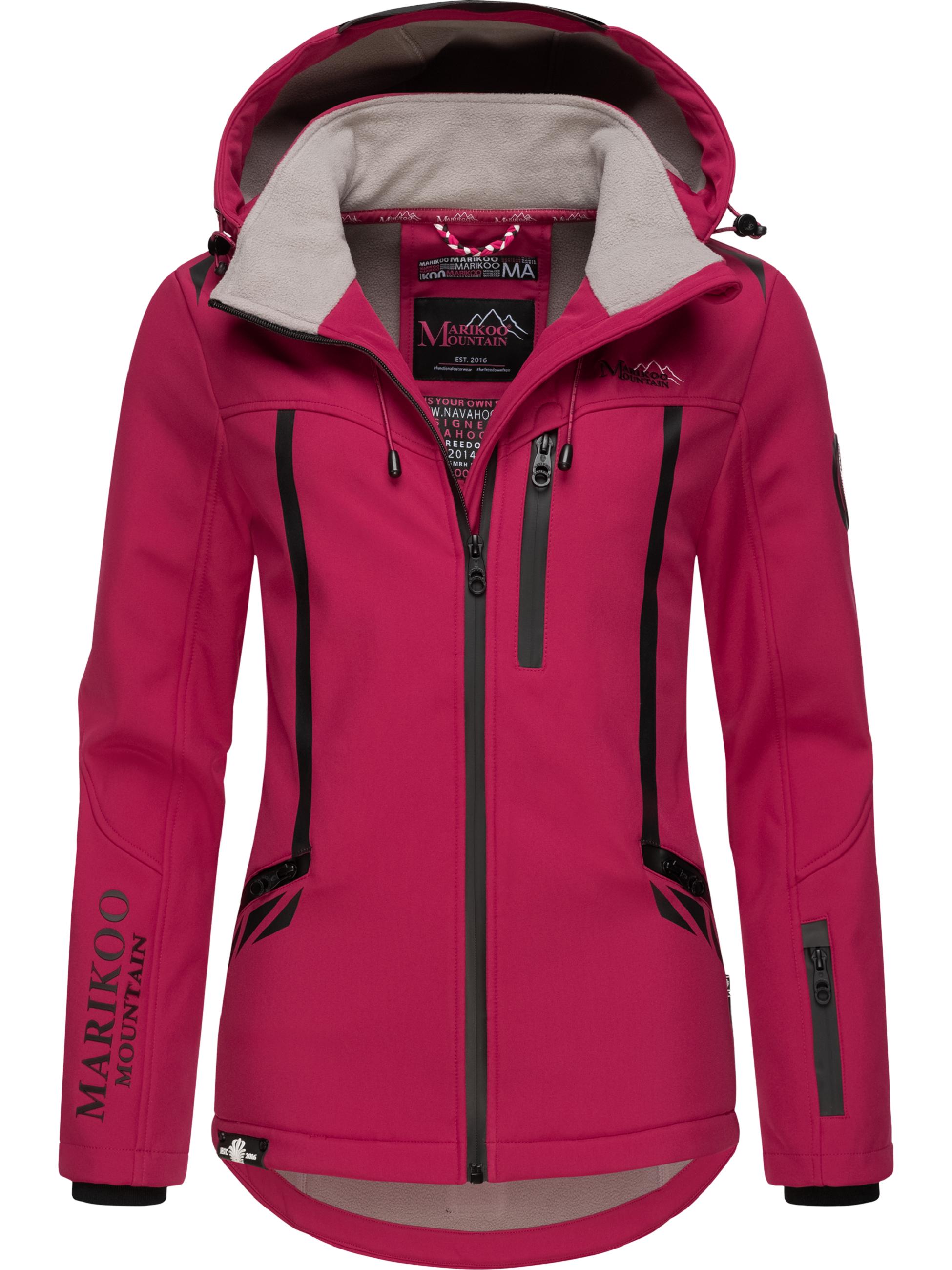 Übergang Softshell-Jacke mit Kapuze "Mount-Cho-Oyu" Fuchsia