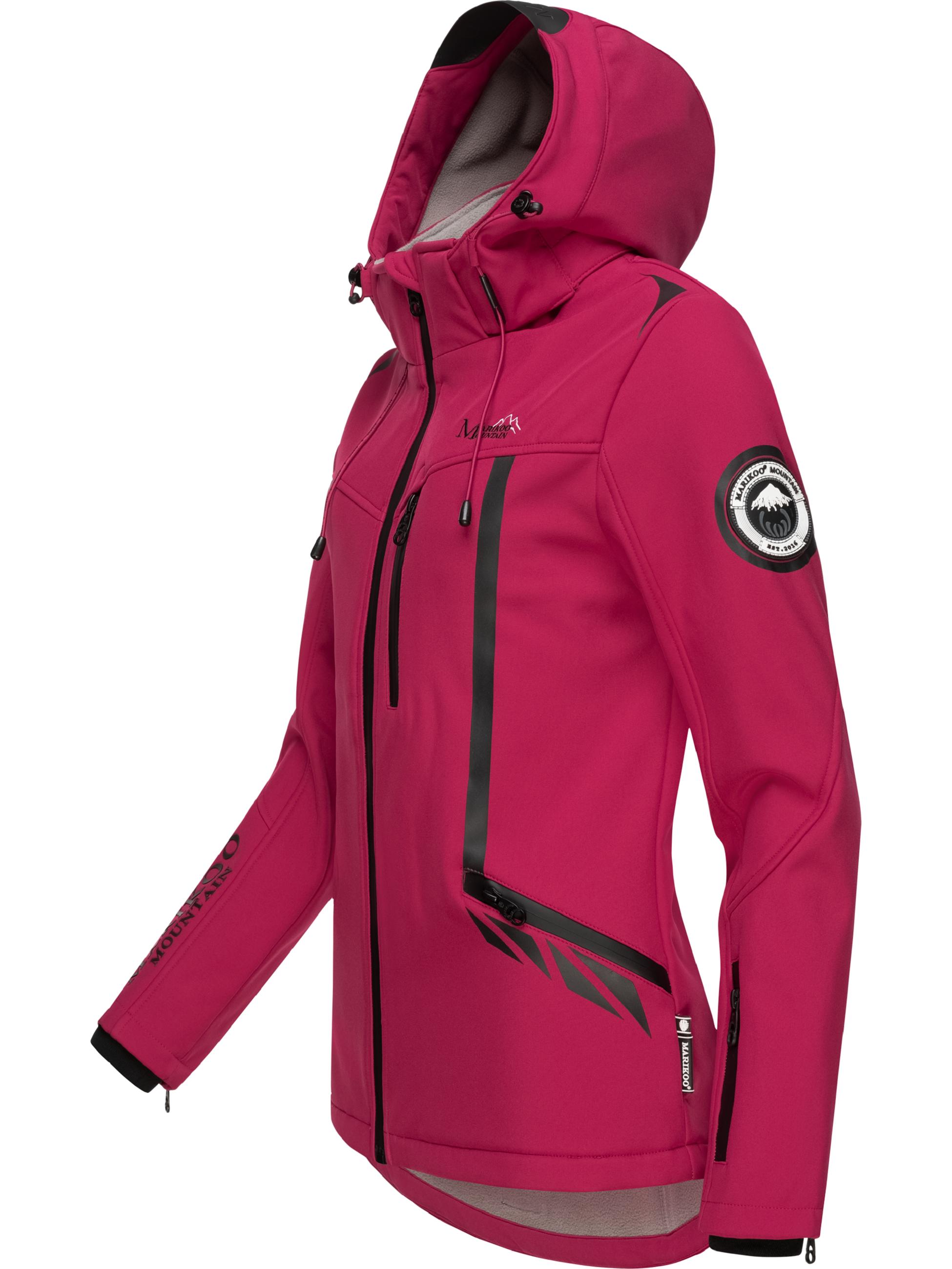 Übergang Softshell-Jacke mit Kapuze "Mount-Cho-Oyu" Fuchsia