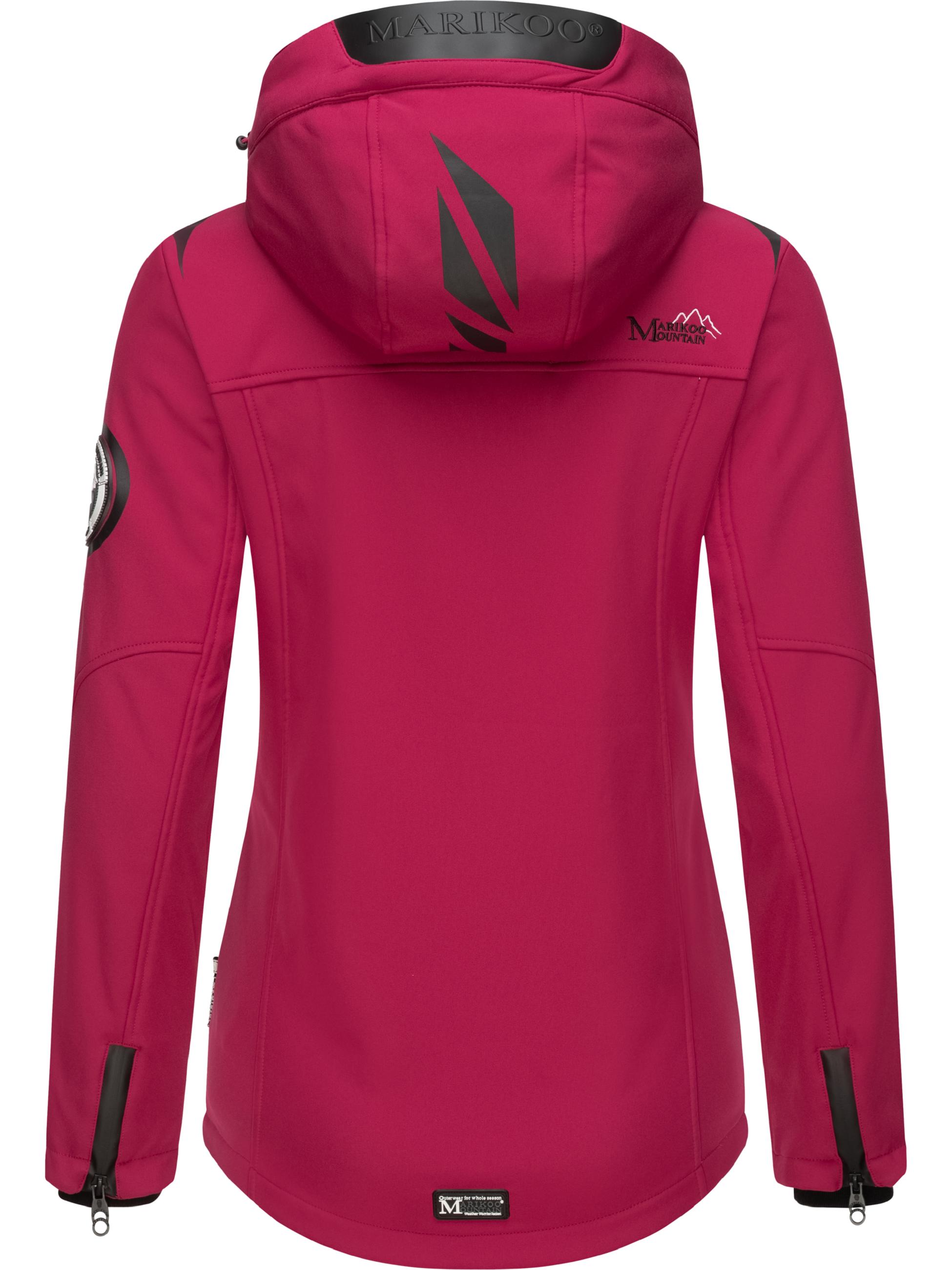 Übergang Softshell-Jacke mit Kapuze "Mount-Cho-Oyu" Fuchsia