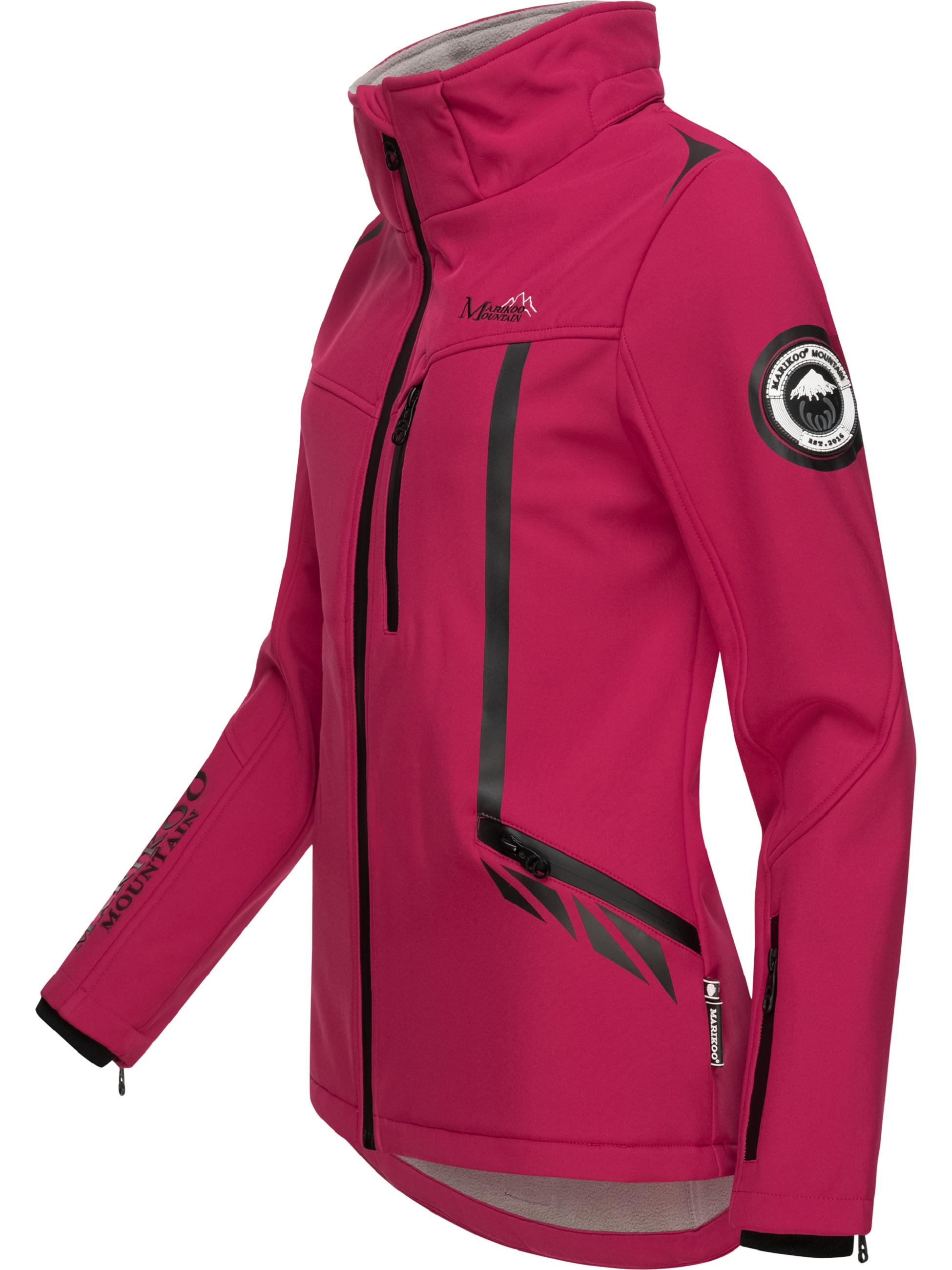 Übergang Softshell-Jacke mit Kapuze "Mount-Cho-Oyu" Fuchsia