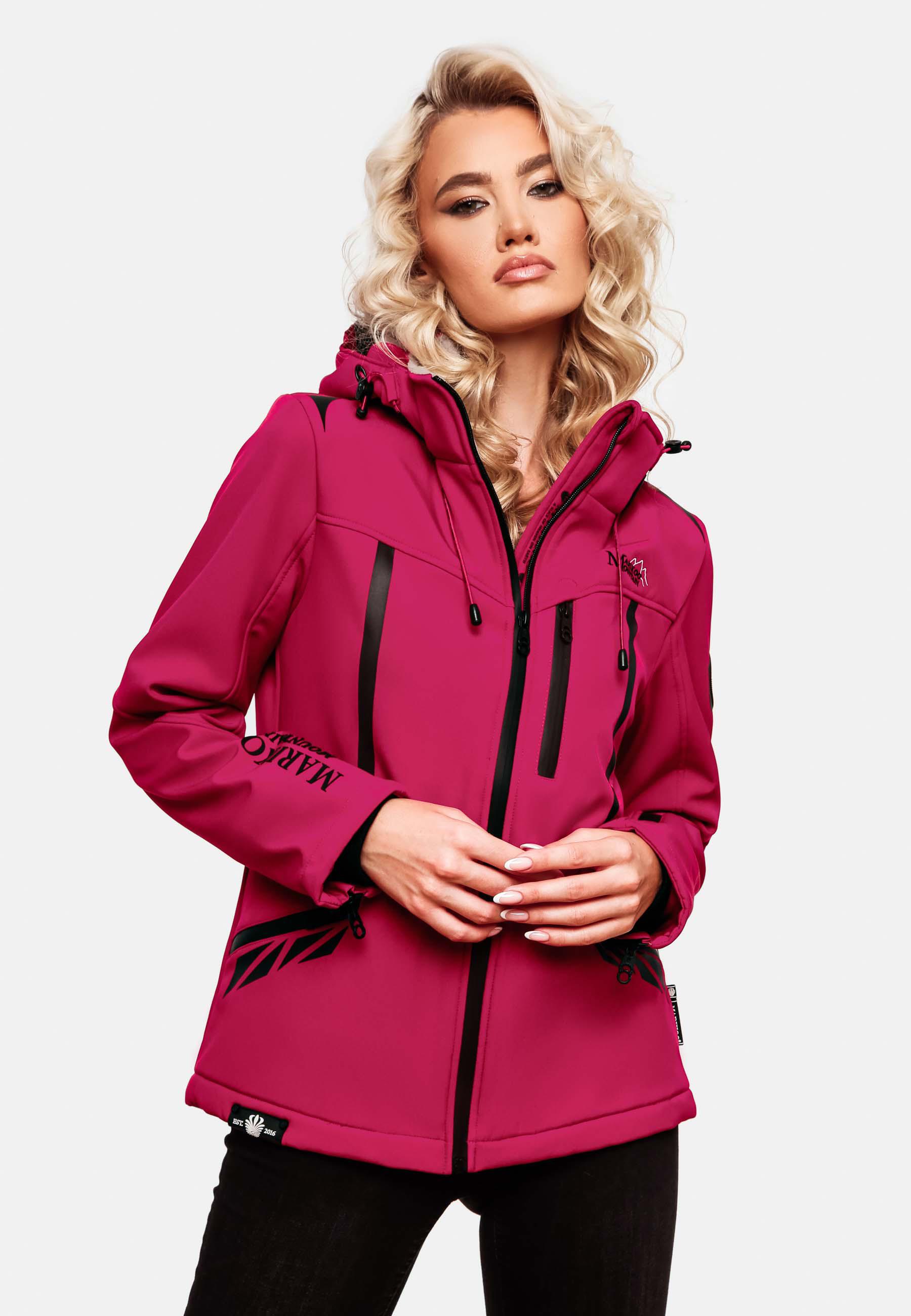 Übergang Softshell-Jacke mit Kapuze "Mount-Cho-Oyu" Fuchsia