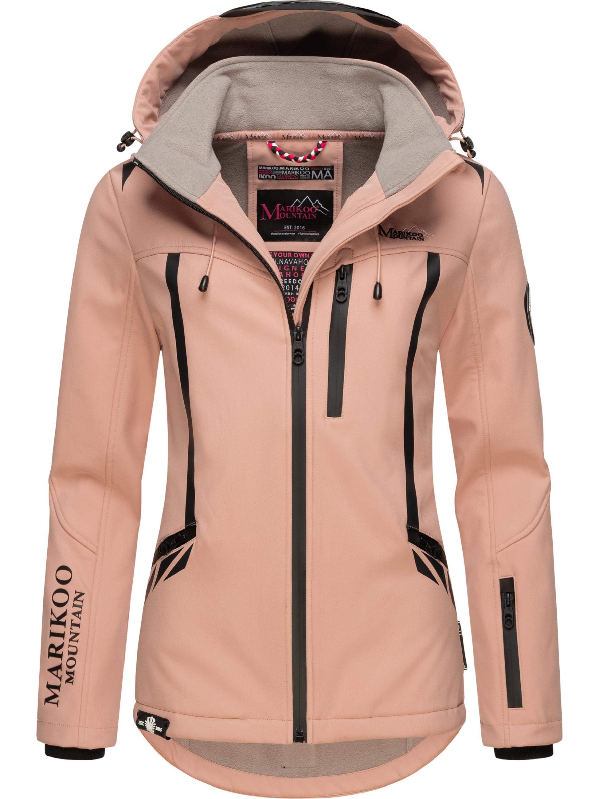 Übergang Softshell-Jacke mit Kapuze "Mount-Cho-Oyu" Rose