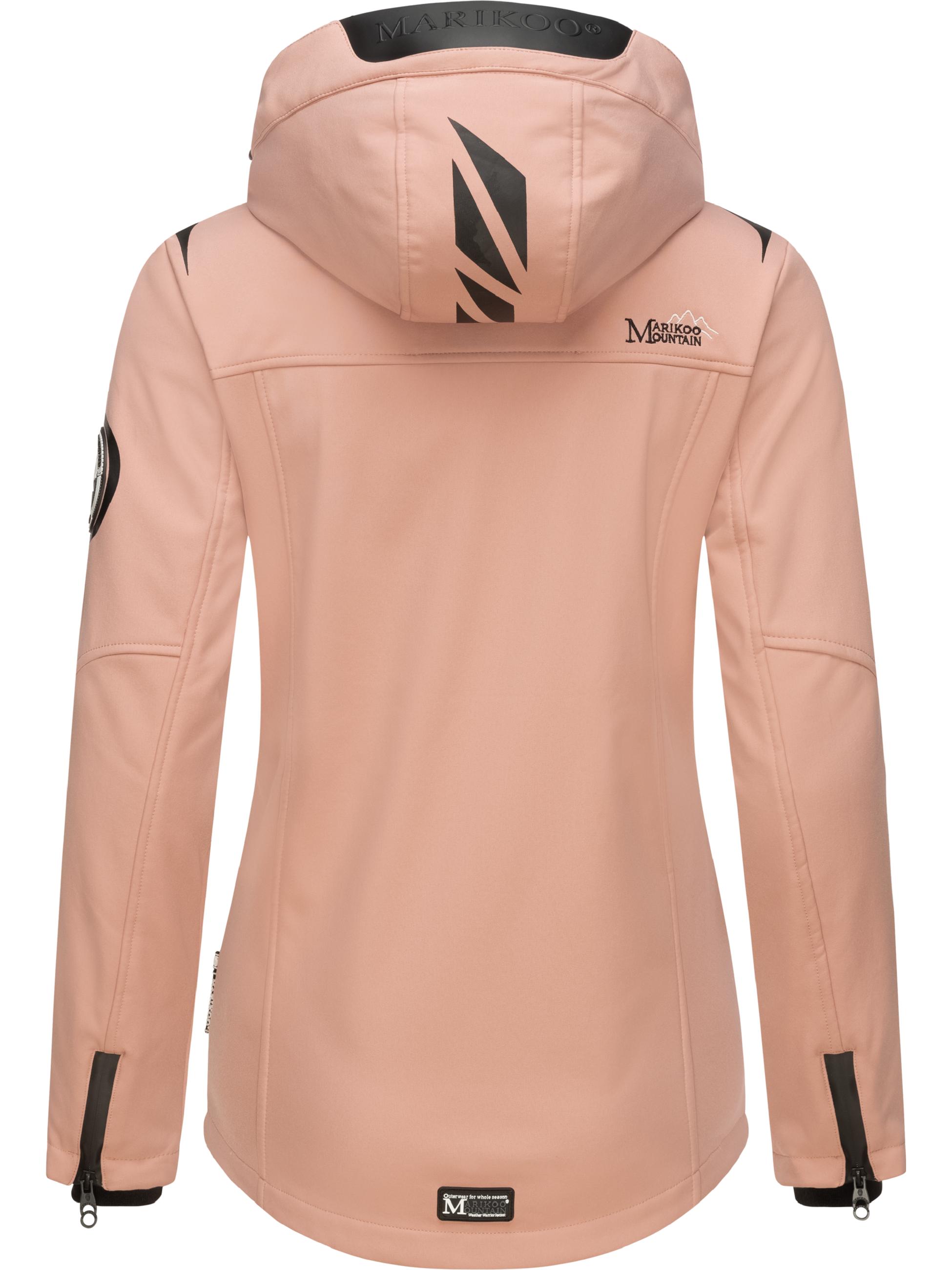 Übergang Softshell-Jacke mit Kapuze "Mount-Cho-Oyu" Rose