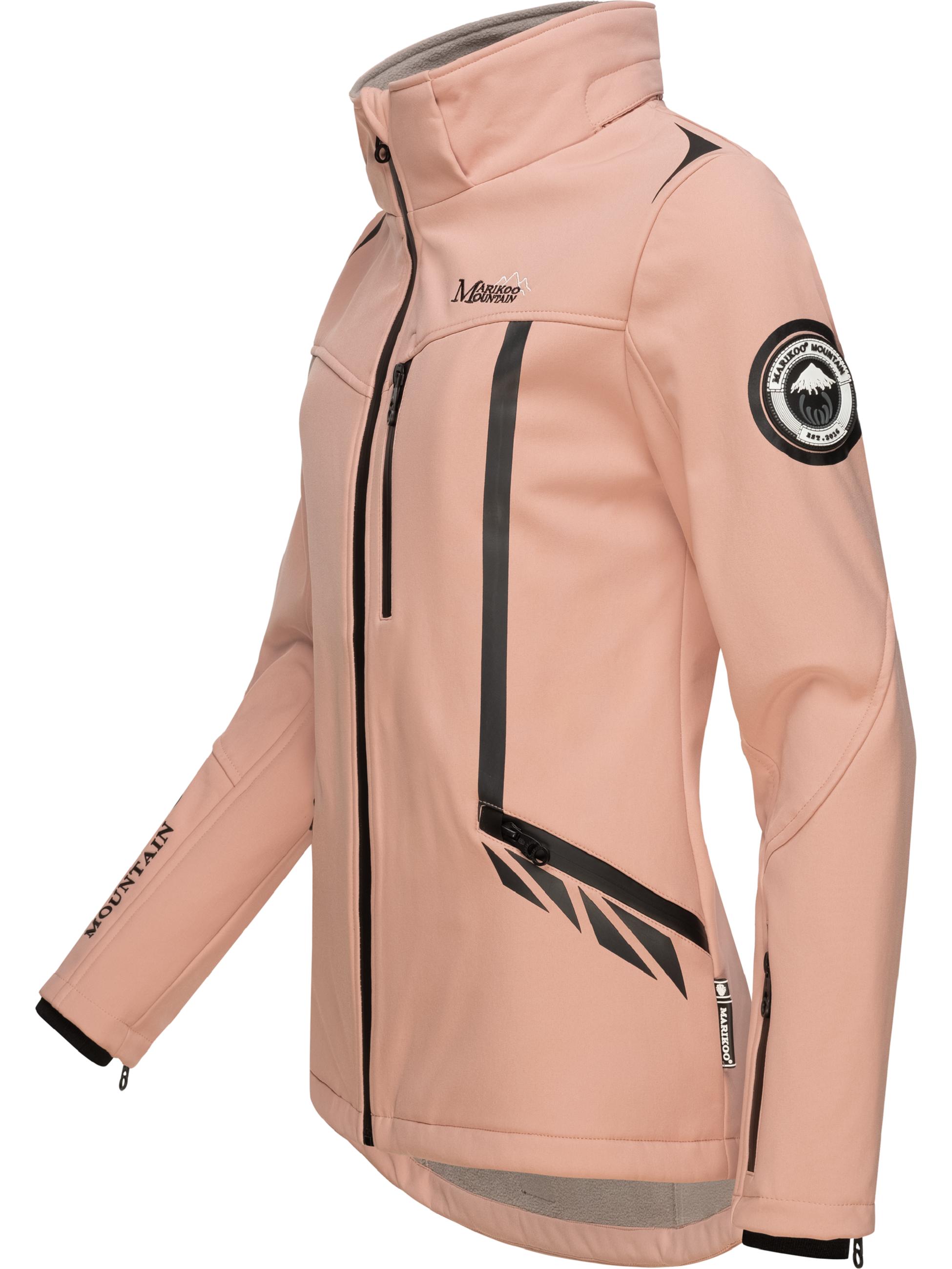 Übergang Softshell-Jacke mit Kapuze "Mount-Cho-Oyu" Rose