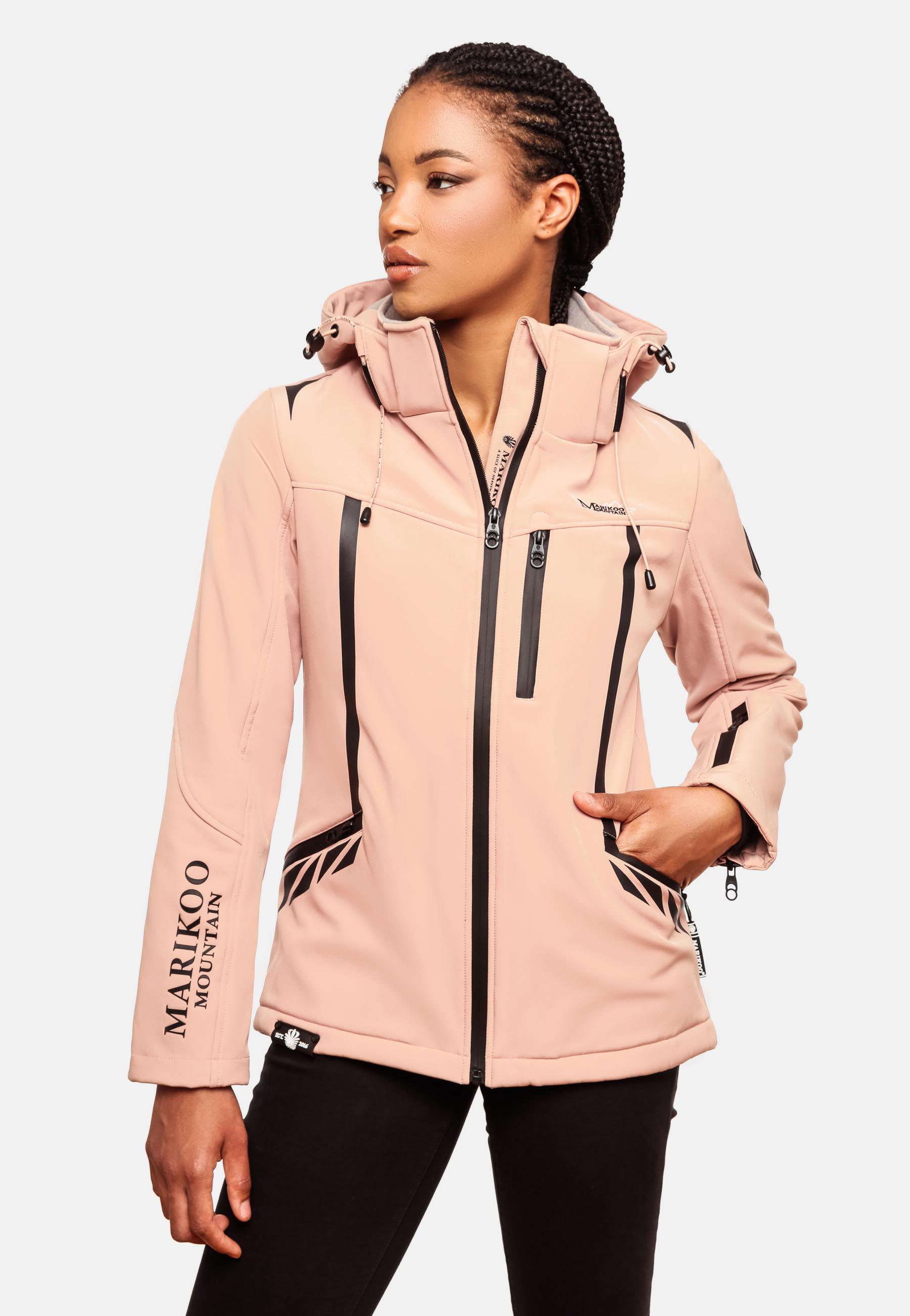 Übergang Softshell-Jacke mit Kapuze "Mount-Cho-Oyu" Rose