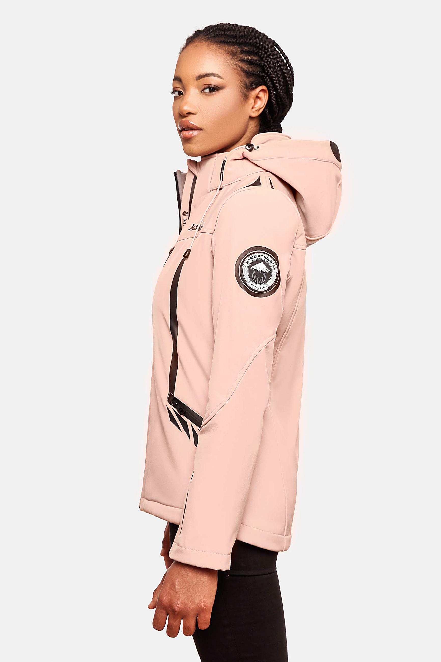 Übergang Softshell-Jacke mit Kapuze "Mount-Cho-Oyu" Rose