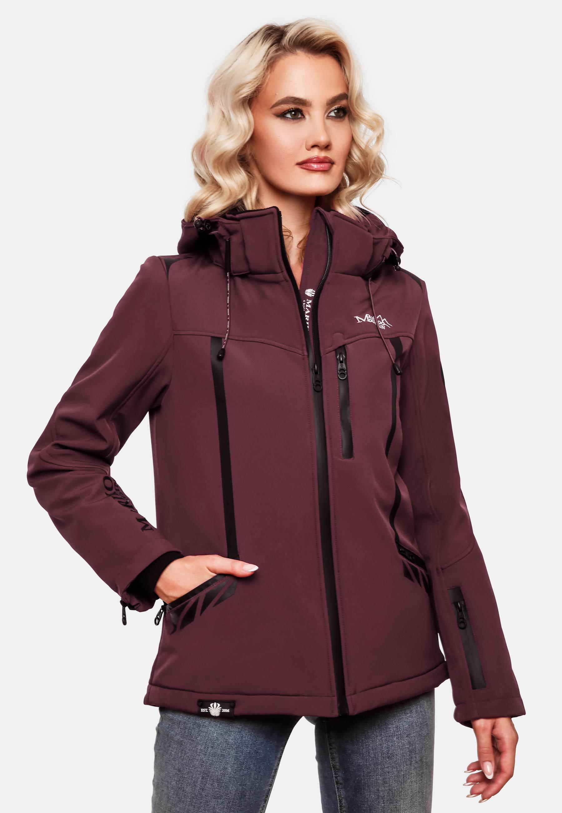 Übergang Softshell-Jacke mit Kapuze "Mount-Cho-Oyu" Wine