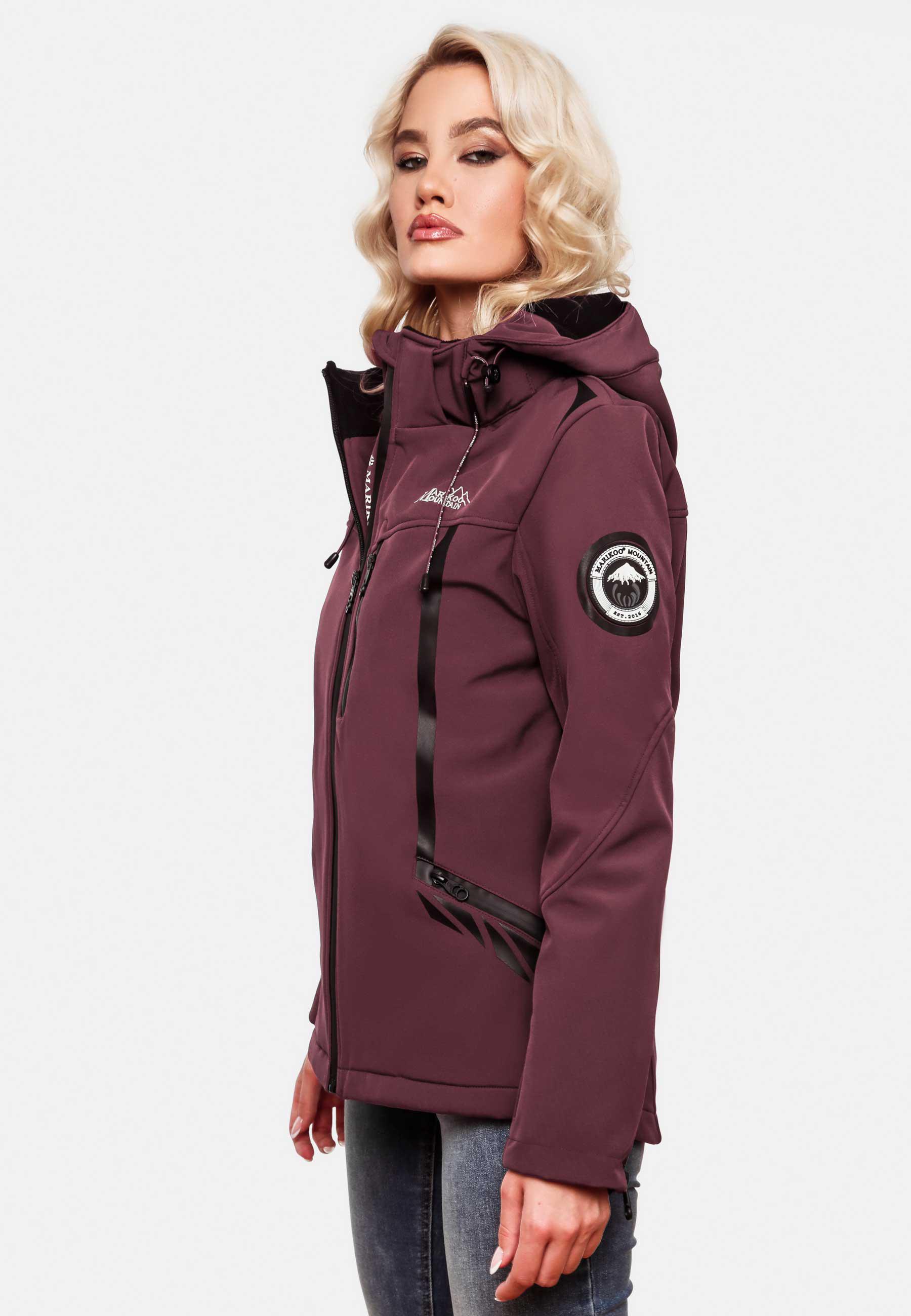 Übergang Softshell-Jacke mit Kapuze "Mount-Cho-Oyu" Wine