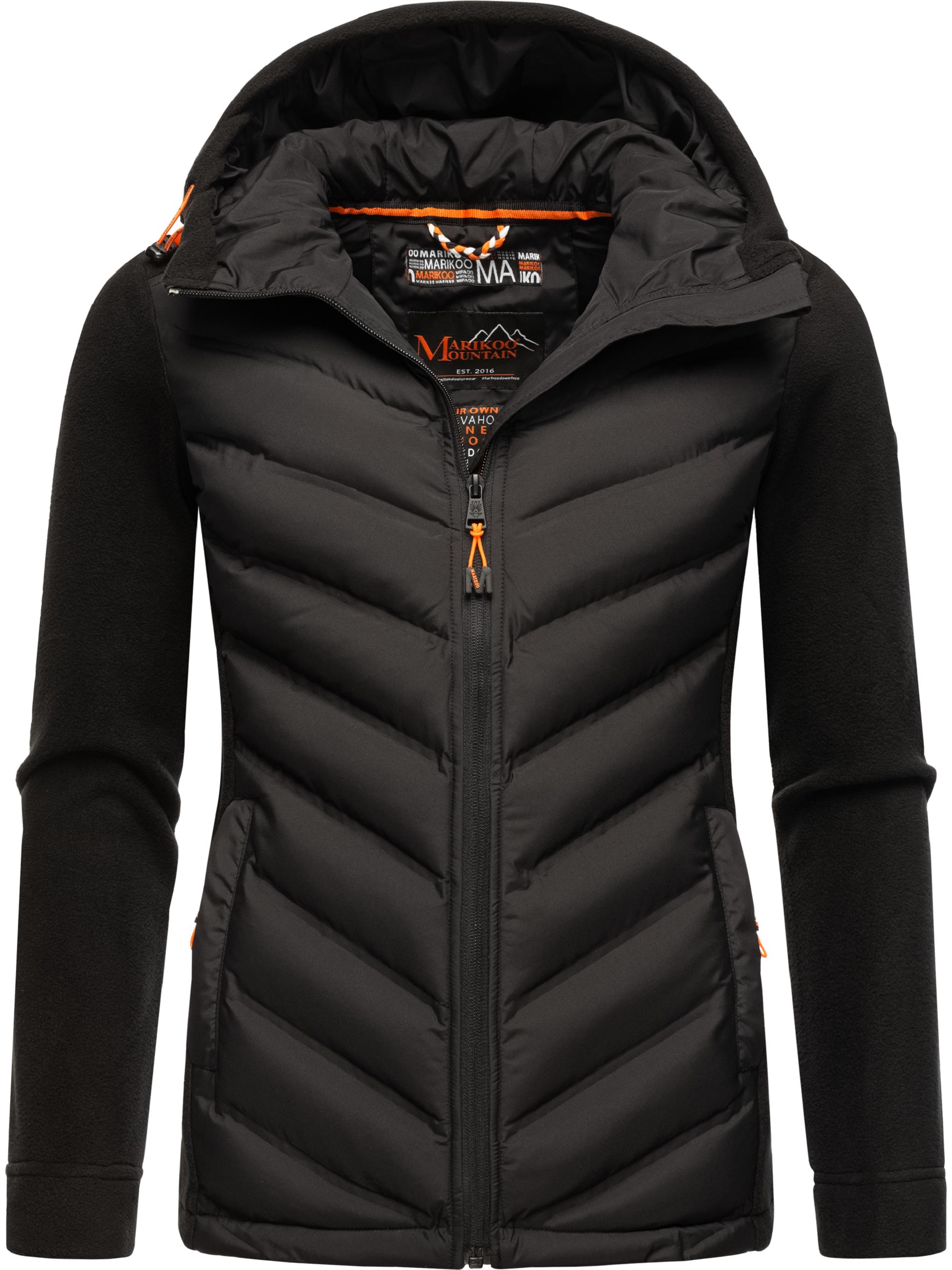 Leichte Steppjacke mit Kapuze "Mount Haruna" Black