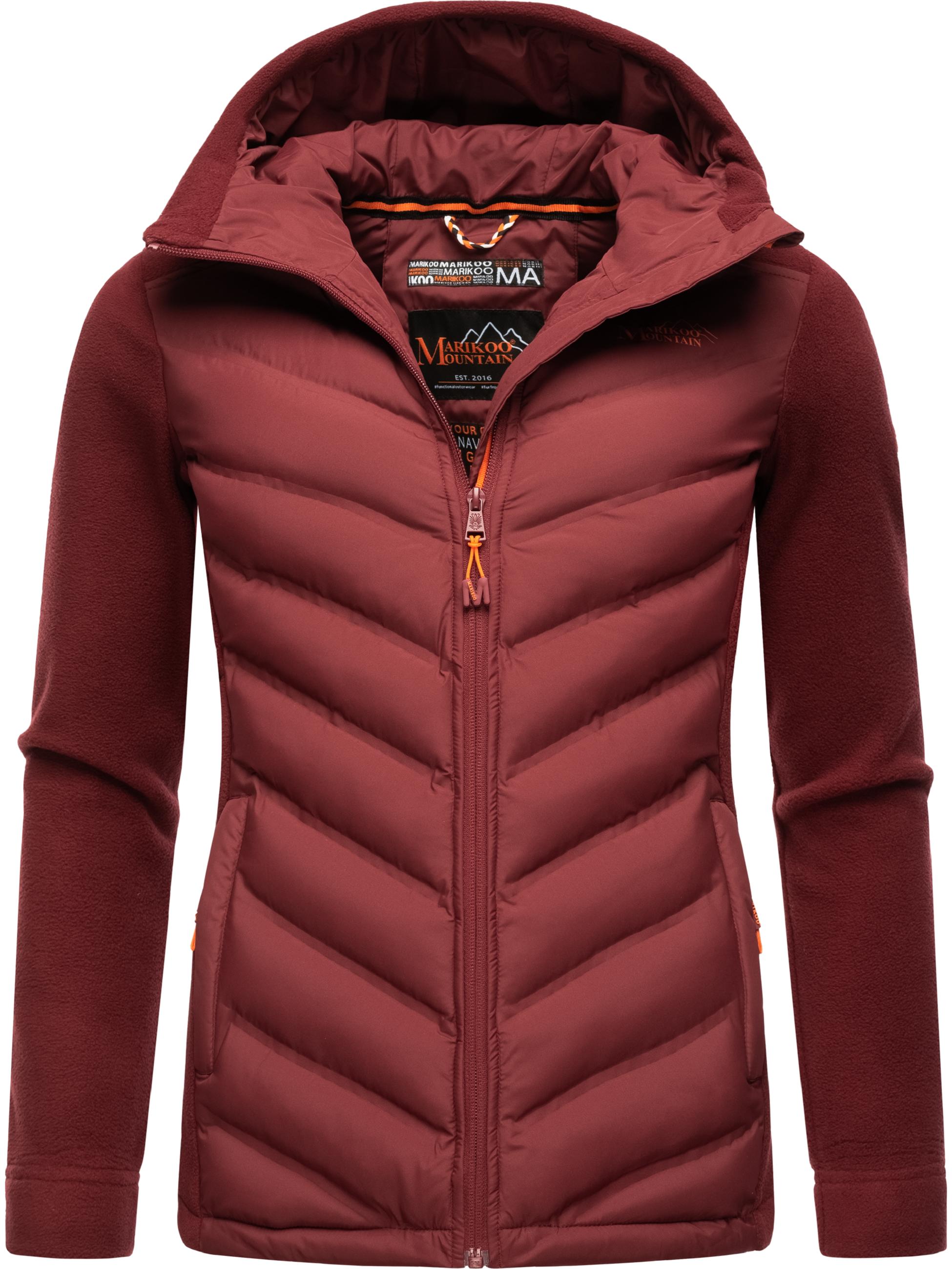 Leichte Steppjacke mit Kapuze "Mount Haruna" Bordeaux