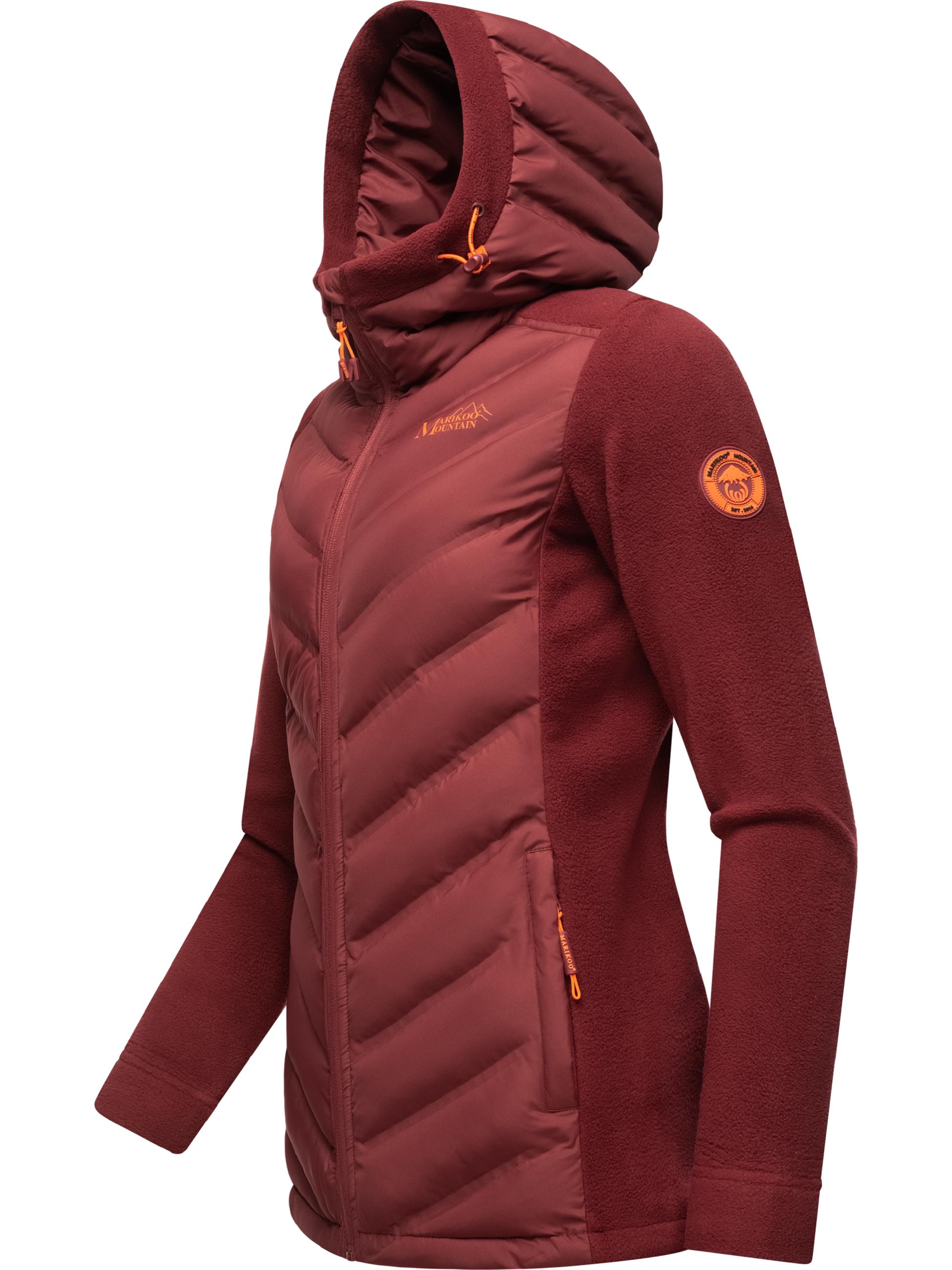 Leichte Steppjacke mit Kapuze "Mount Haruna" Bordeaux