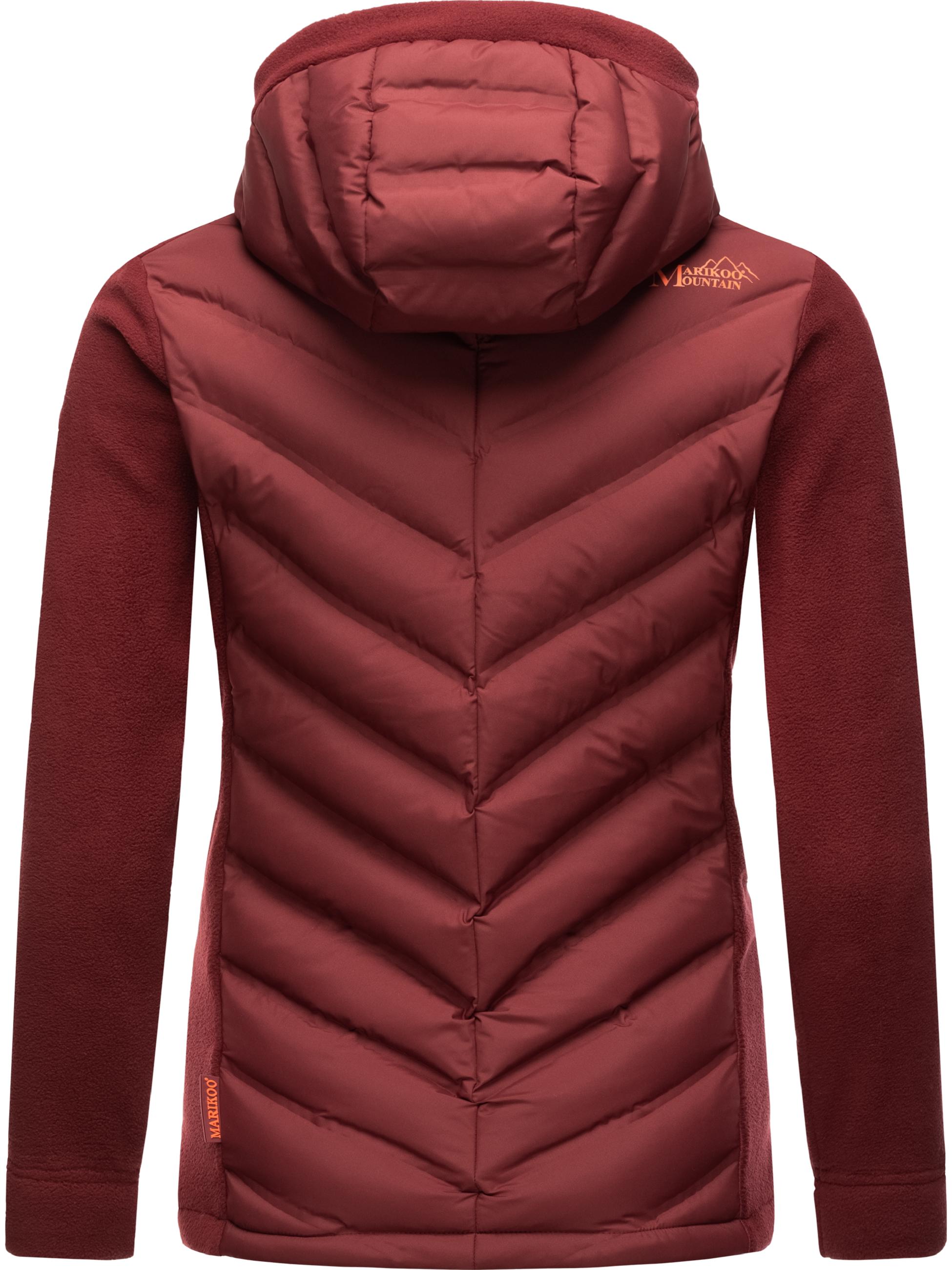 Leichte Steppjacke mit Kapuze "Mount Haruna" Bordeaux