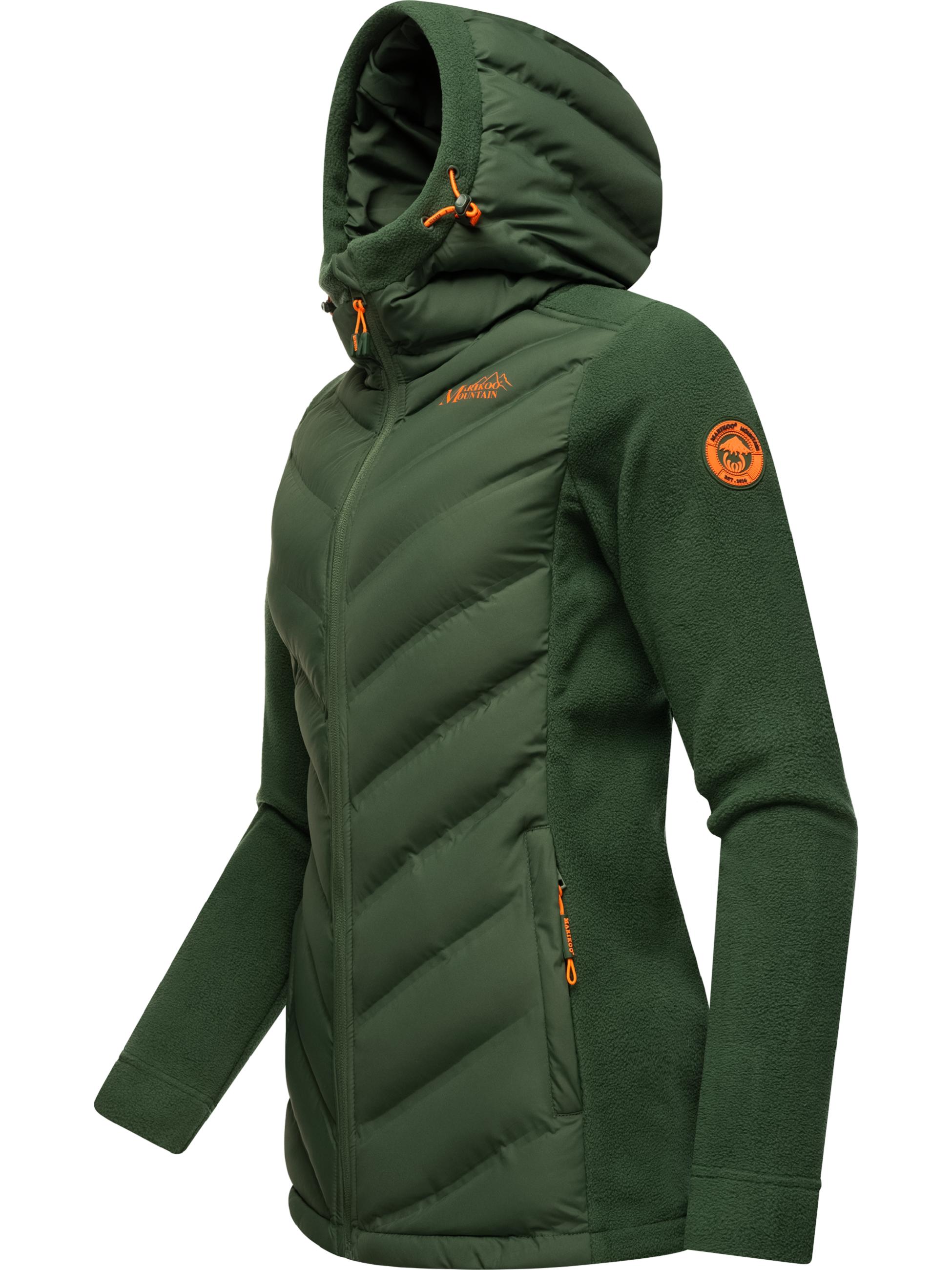 Leichte Steppjacke mit Kapuze "Mount Haruna" Dark Green