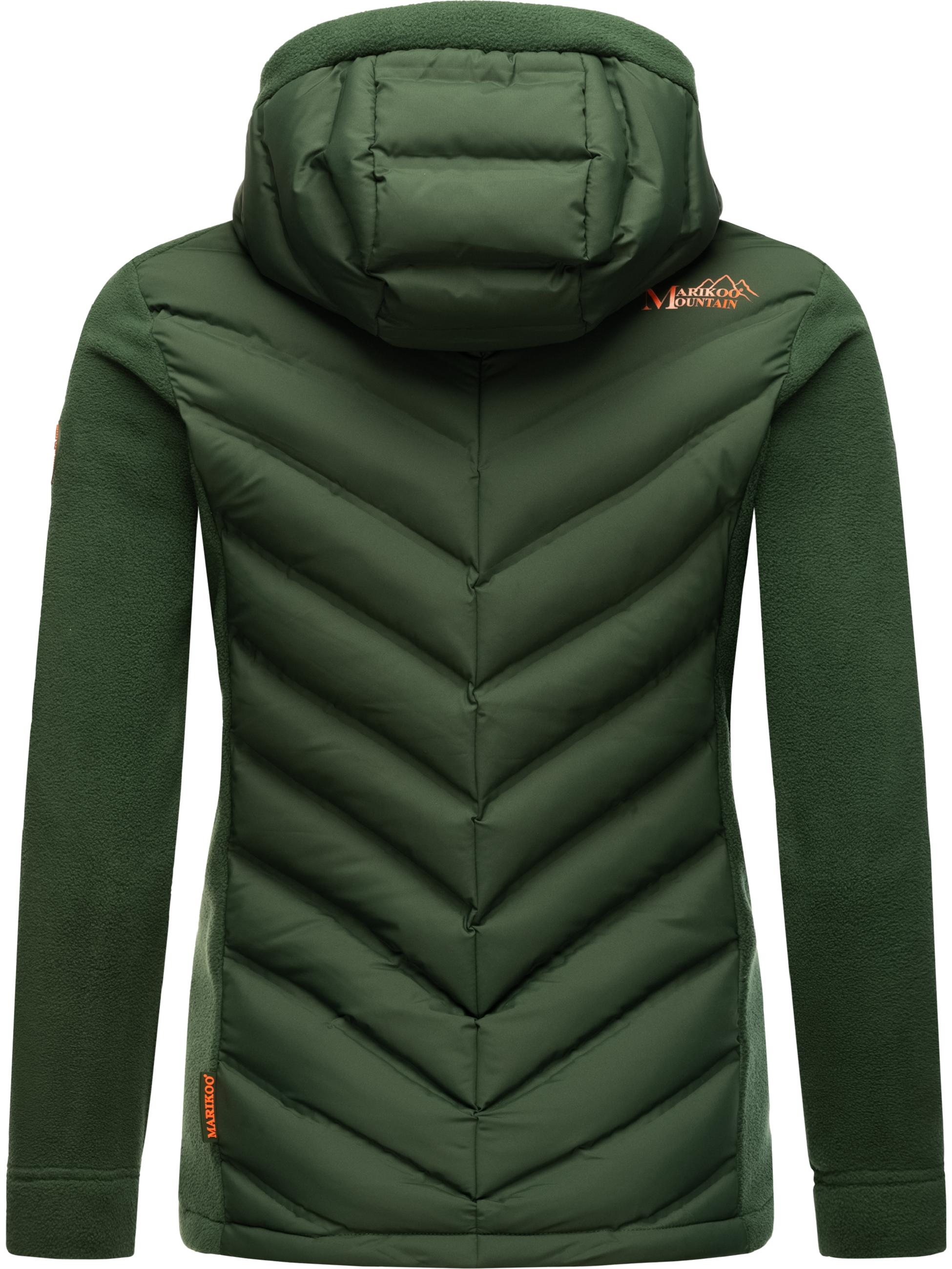 Leichte Steppjacke mit Kapuze "Mount Haruna" Dark Green