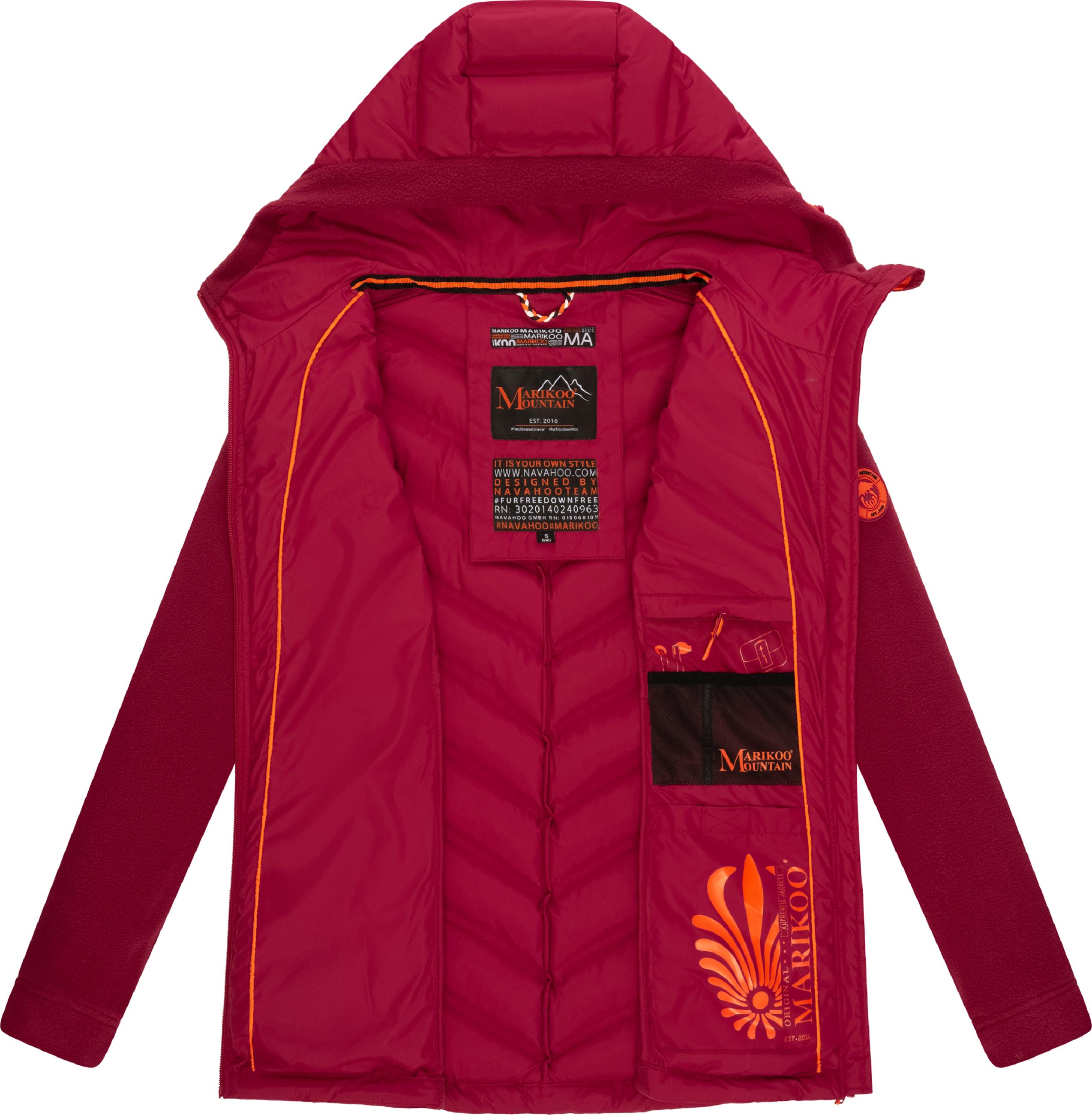 Leichte Steppjacke mit Kapuze "Mount Haruna" Fuchsia