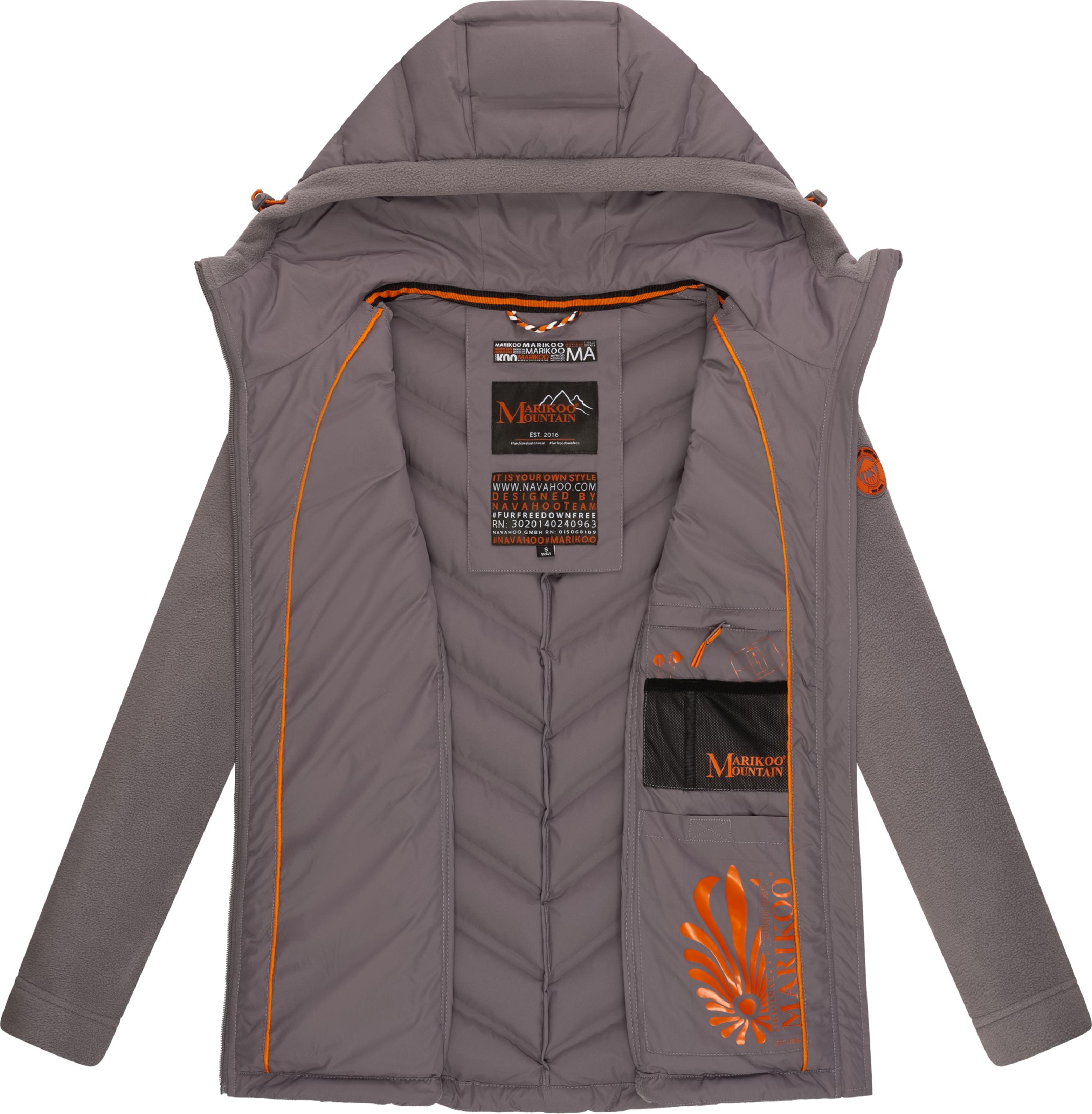 Leichte Steppjacke mit Kapuze "Mount Haruna" Grey