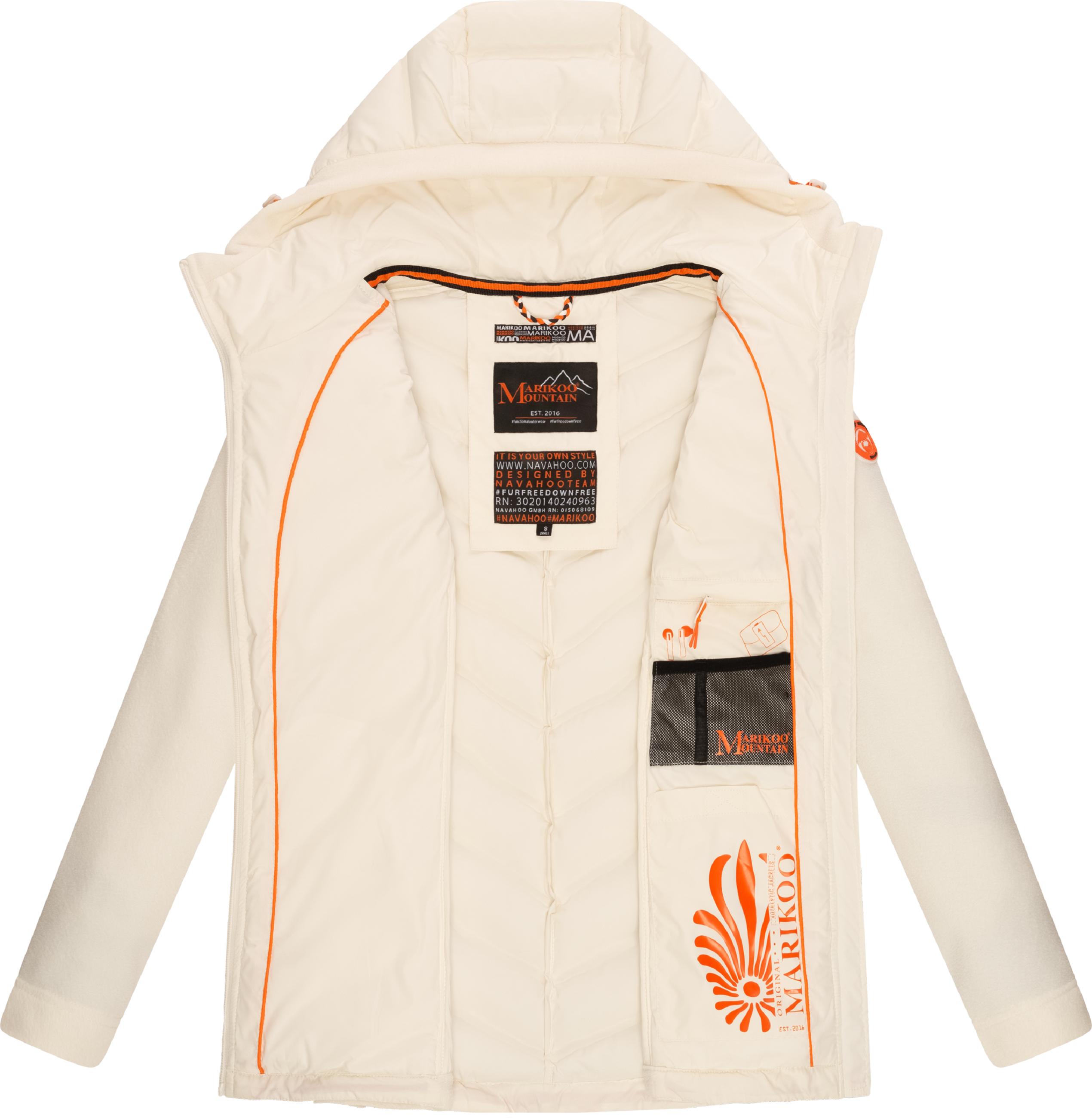 Leichte Steppjacke mit Kapuze "Mount Haruna" Offwhite