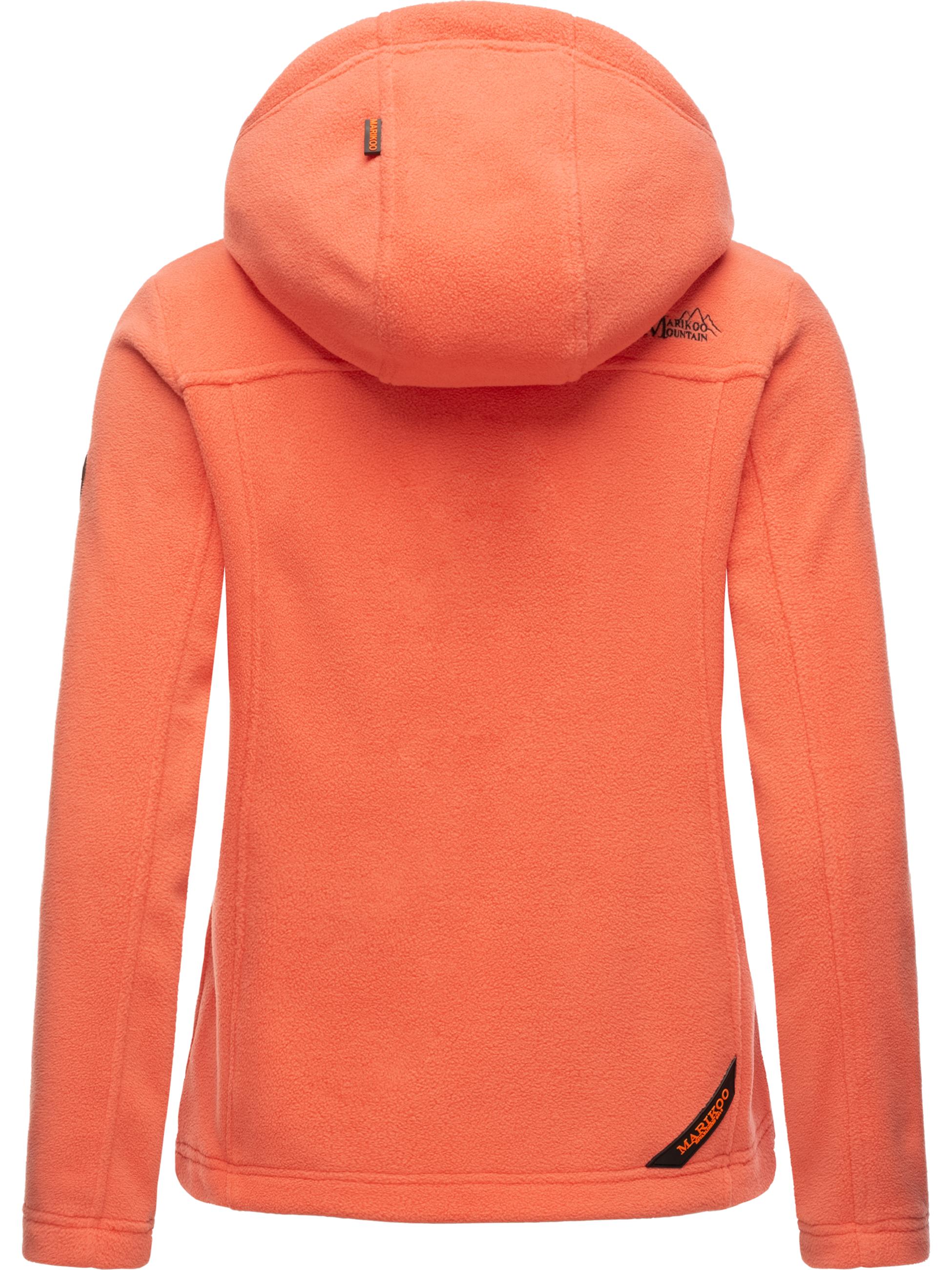 Leichte Fleece Übergangsjacke mit Kapuze "Mount Iwaki" Coral