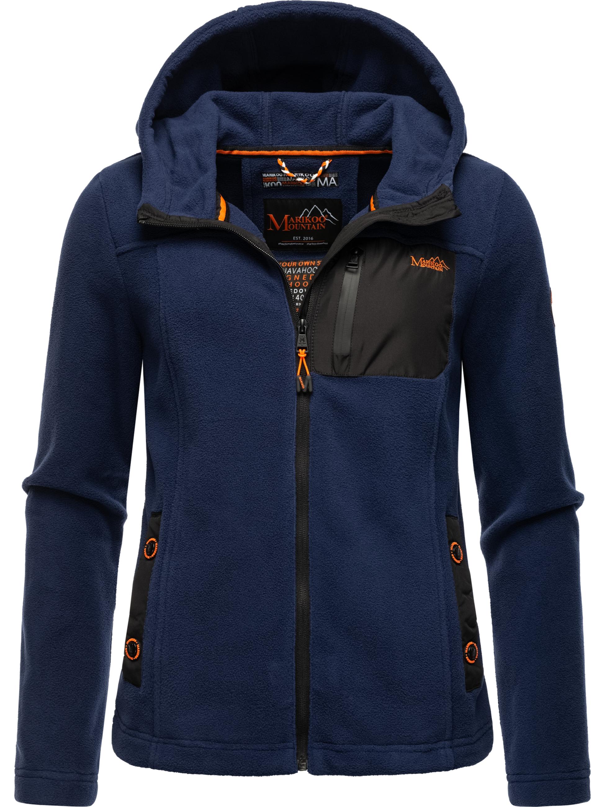 Leichte Fleece Übergangsjacke mit Kapuze "Mount Iwaki" Navy