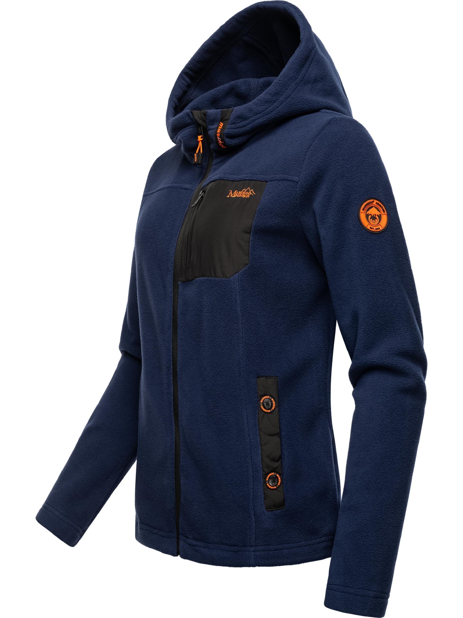 Leichte Fleece Übergangsjacke mit Kapuze "Mount Iwaki" Navy