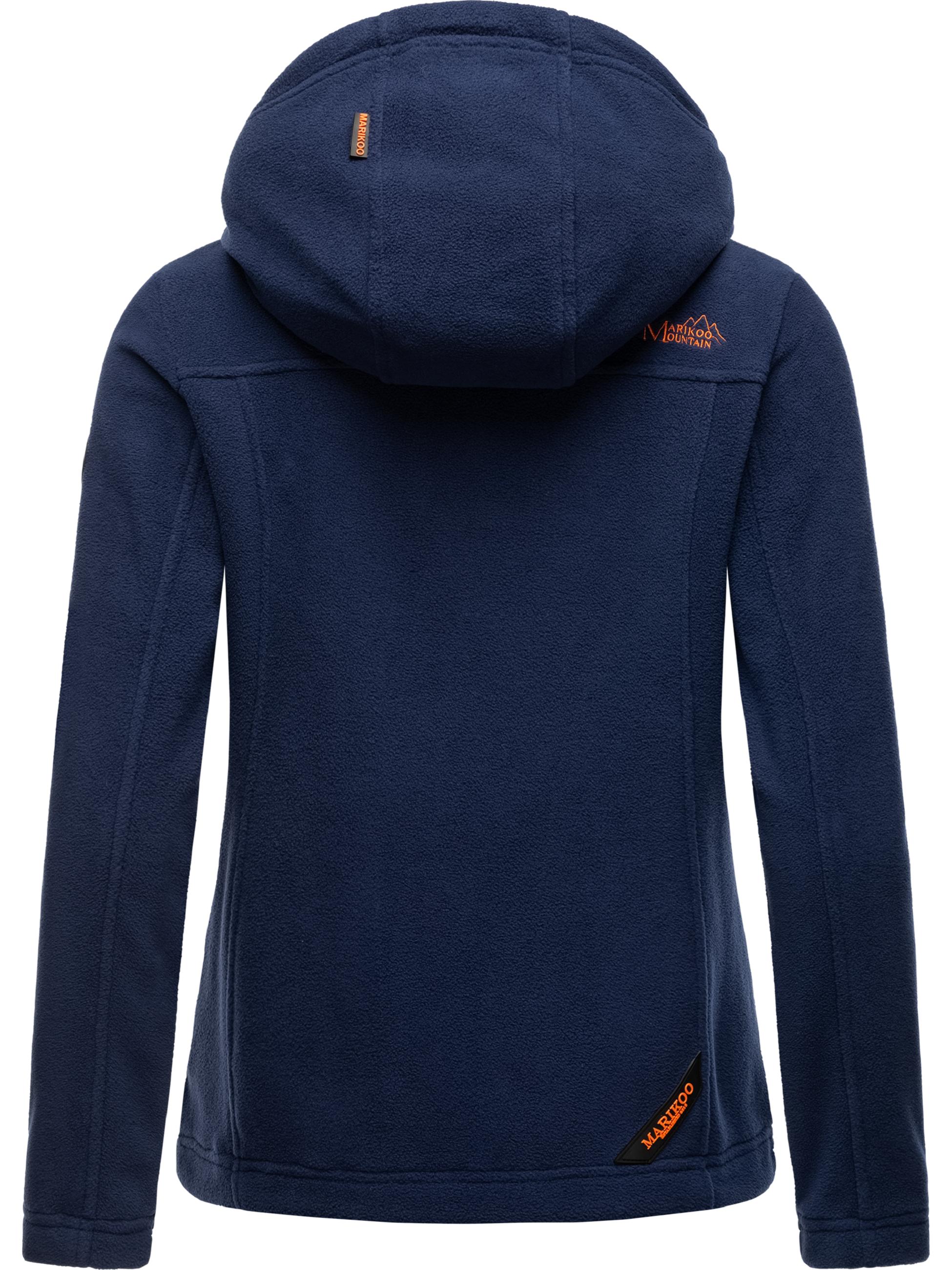 Leichte Fleece Übergangsjacke mit Kapuze "Mount Iwaki" Navy