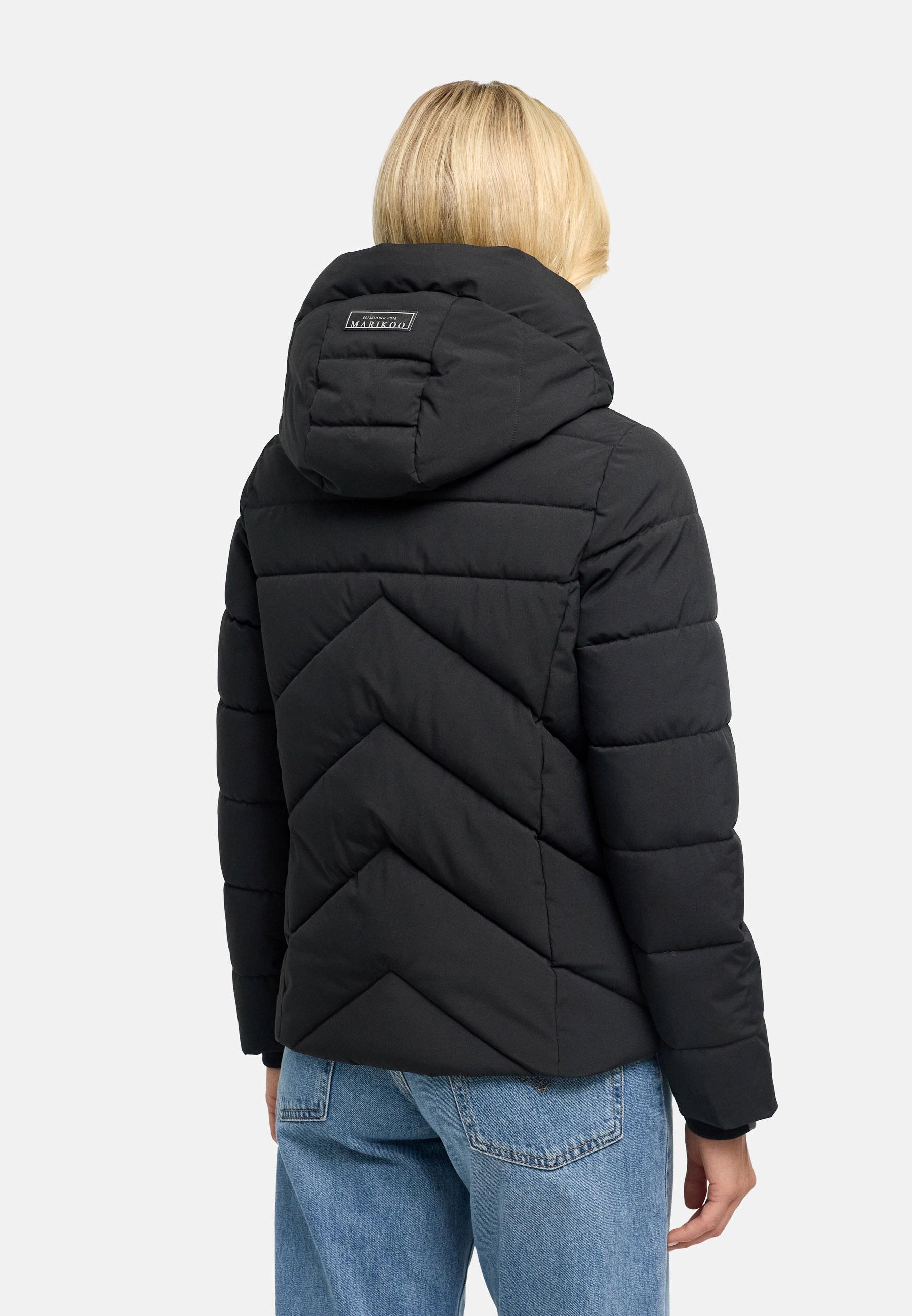 Warme Steppjacke mit abnehmbarem Kragen "Naanda XVI" Black