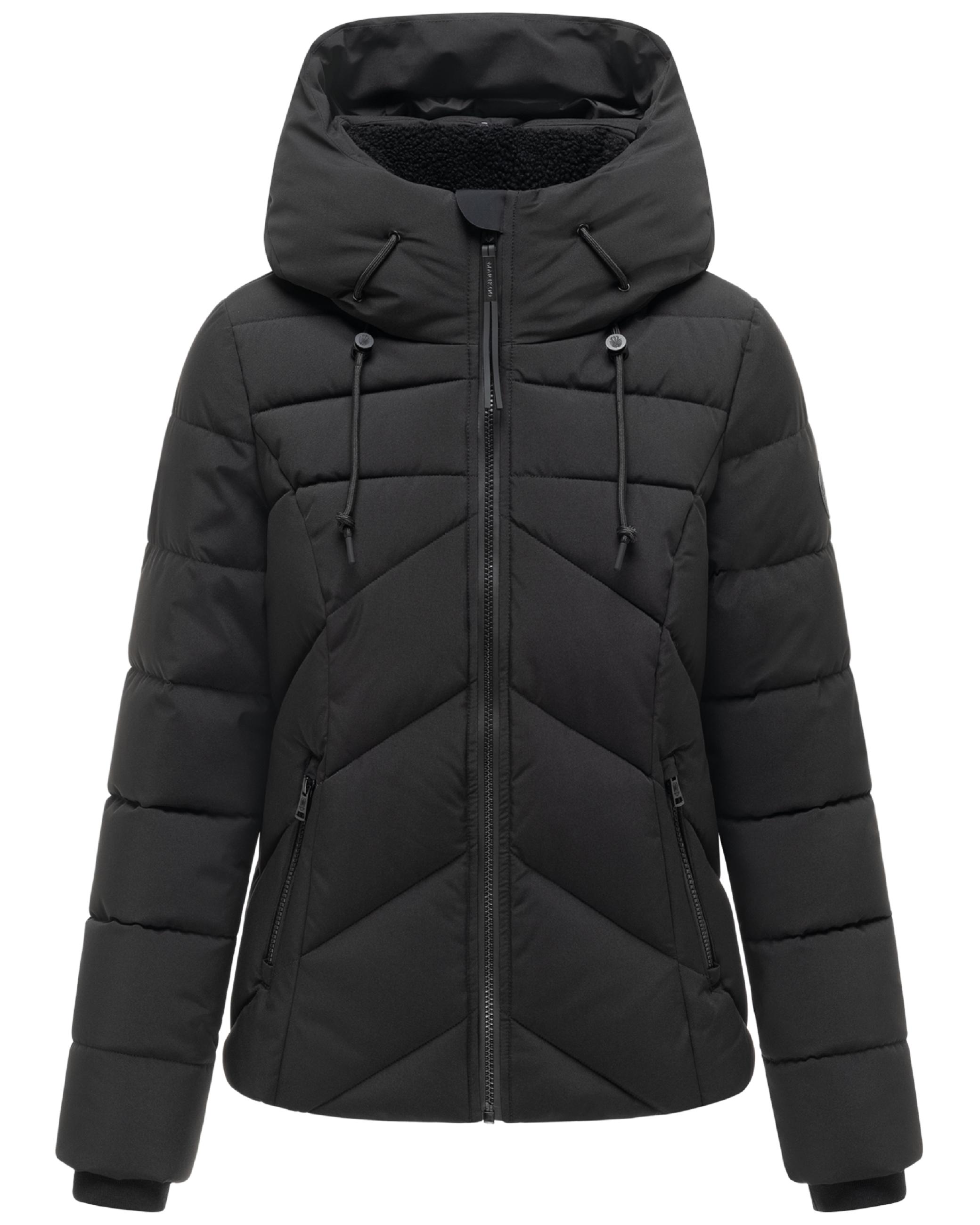 Warme Steppjacke mit abnehmbarem Kragen "Naanda XVI" Black