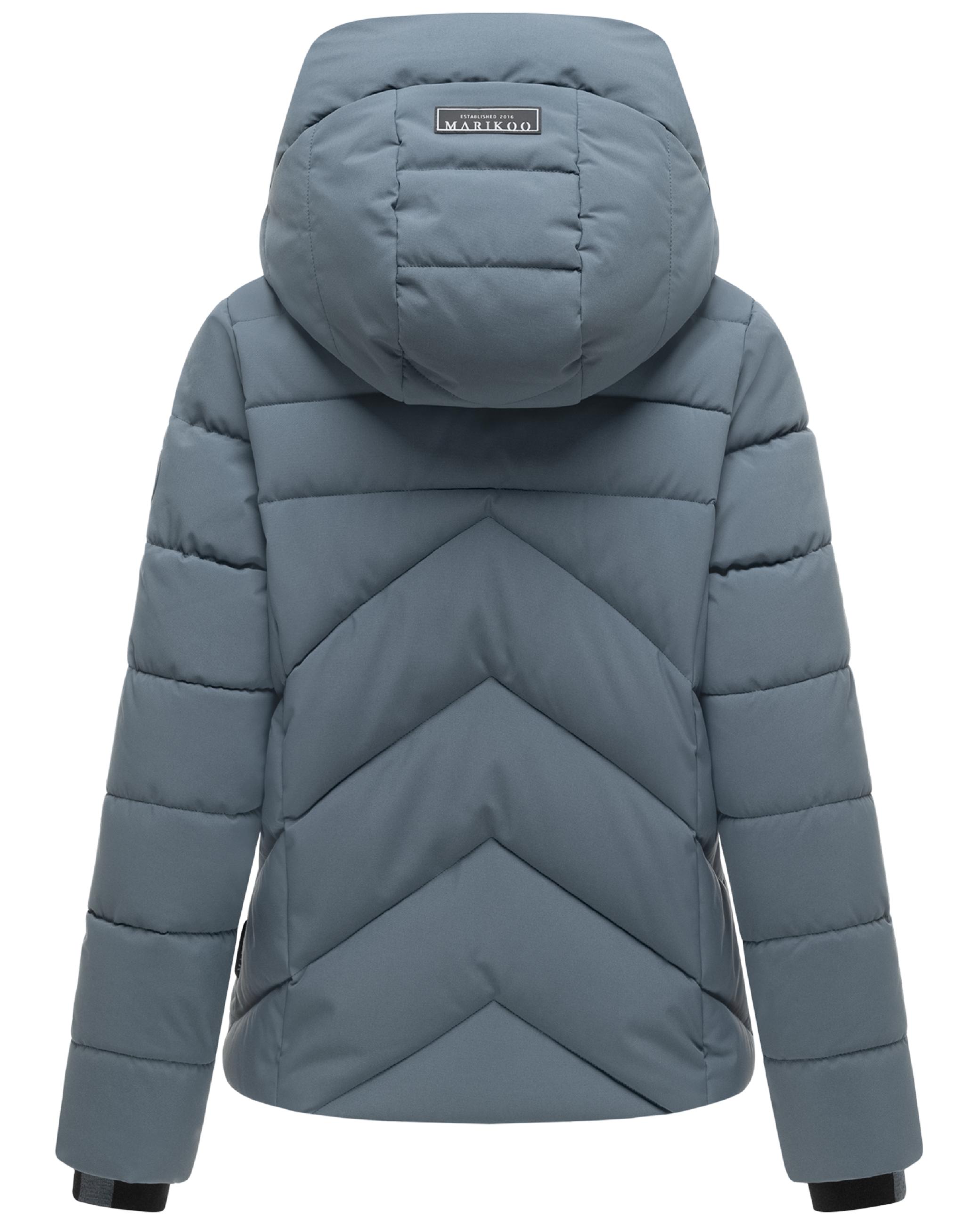 Warme Steppjacke mit abnehmbarem Kragen "Naanda XVI" Blue Grey