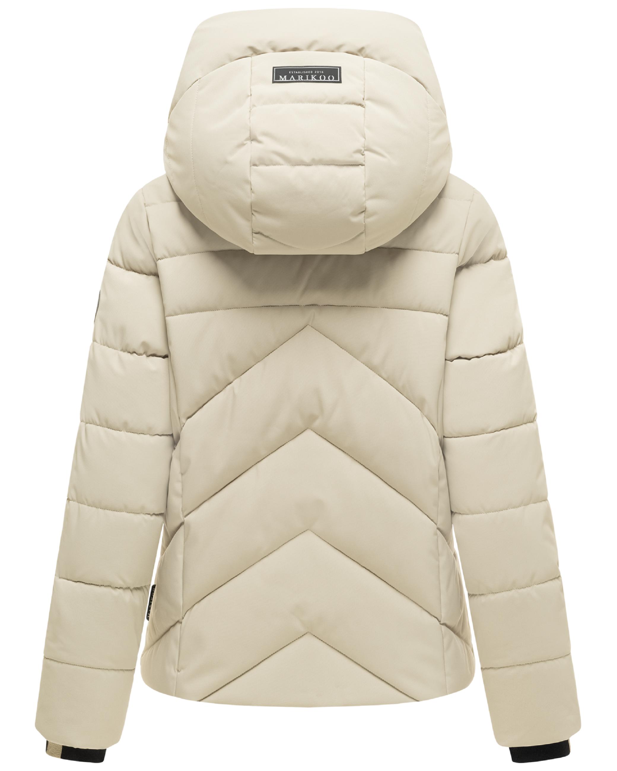 Warme Steppjacke mit abnehmbarem Kragen "Naanda XVI" Pebble Grey
