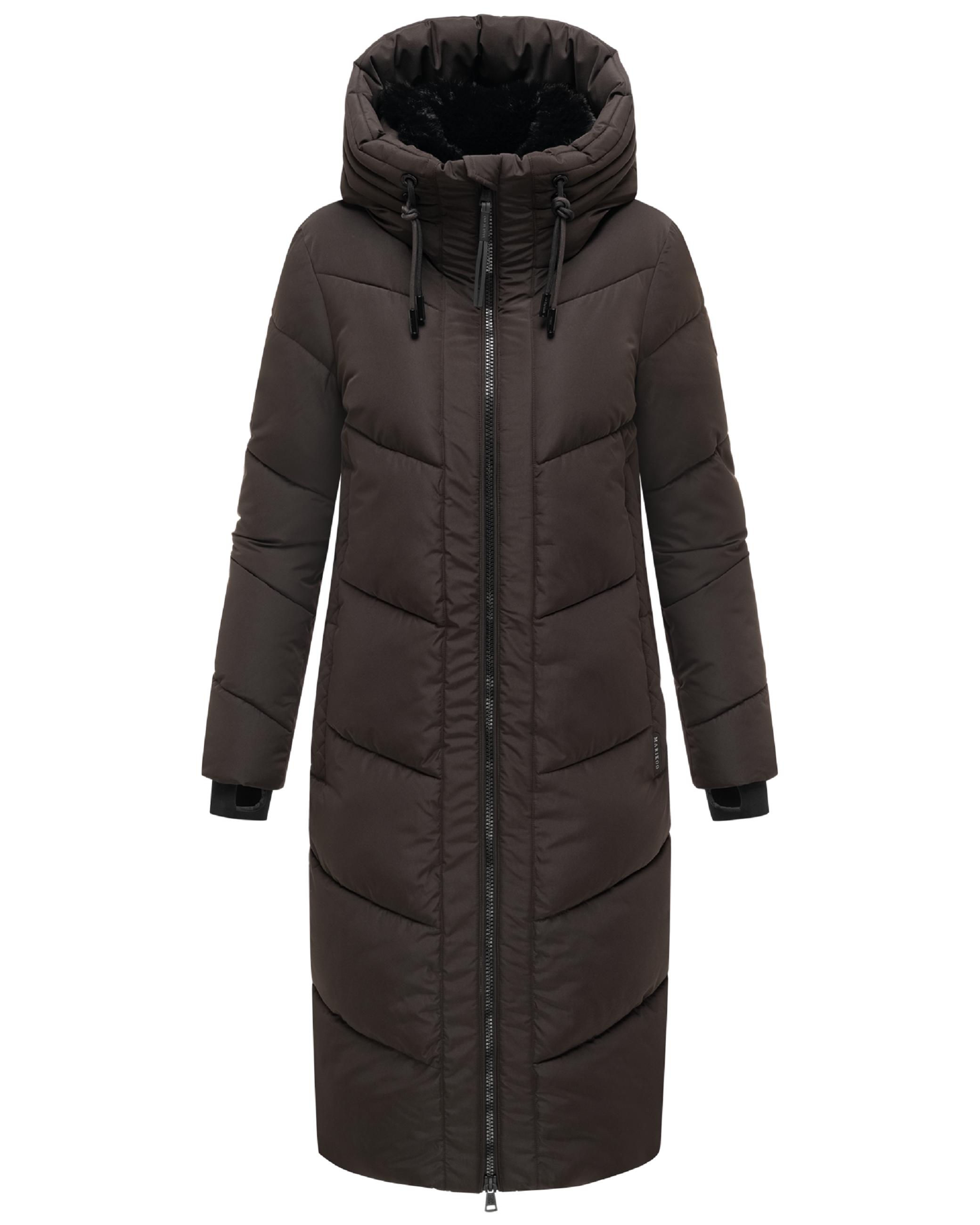Wintermantel Steppmantel mit Kapuze "Nadaree XVI" Choco