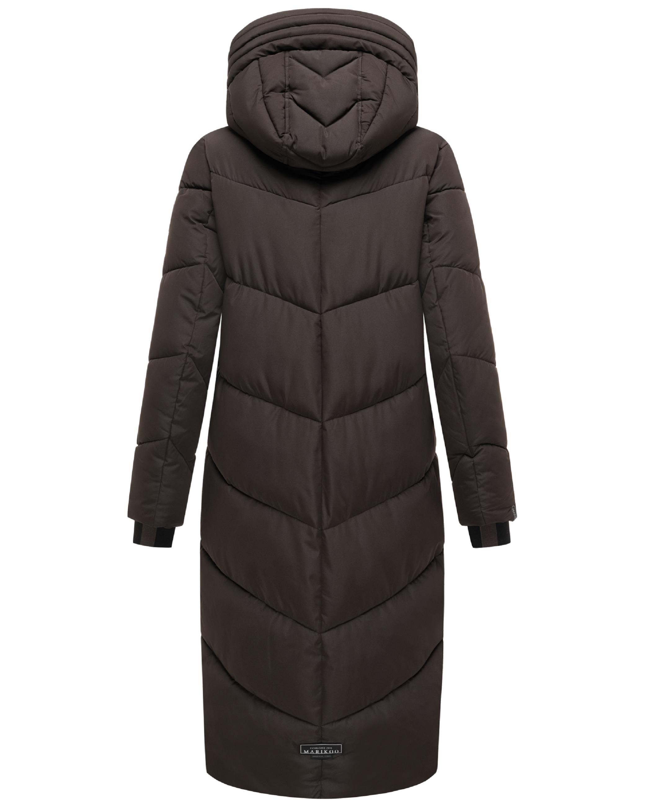 Wintermantel Steppmantel mit Kapuze "Nadaree XVI" Choco