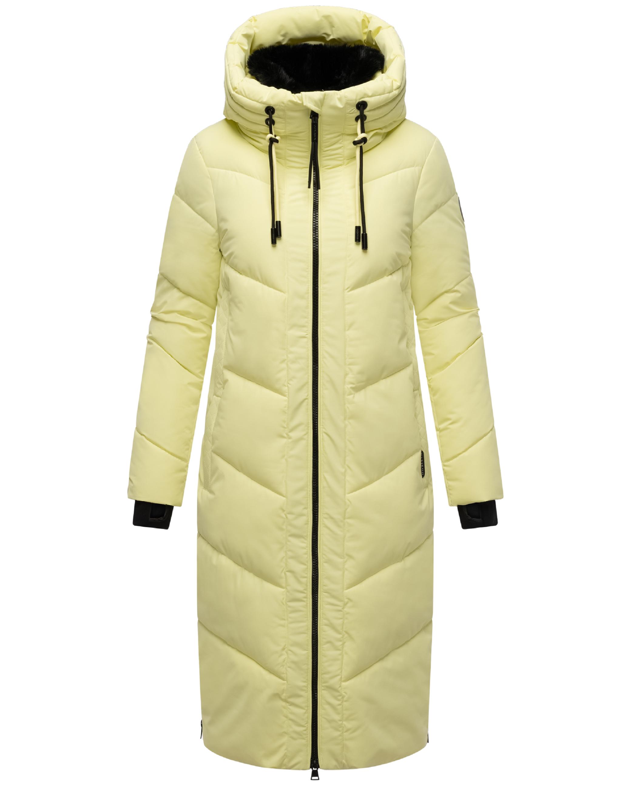 Wintermantel Steppmantel mit Kapuze "Nadaree XVI" Pastell Yellow