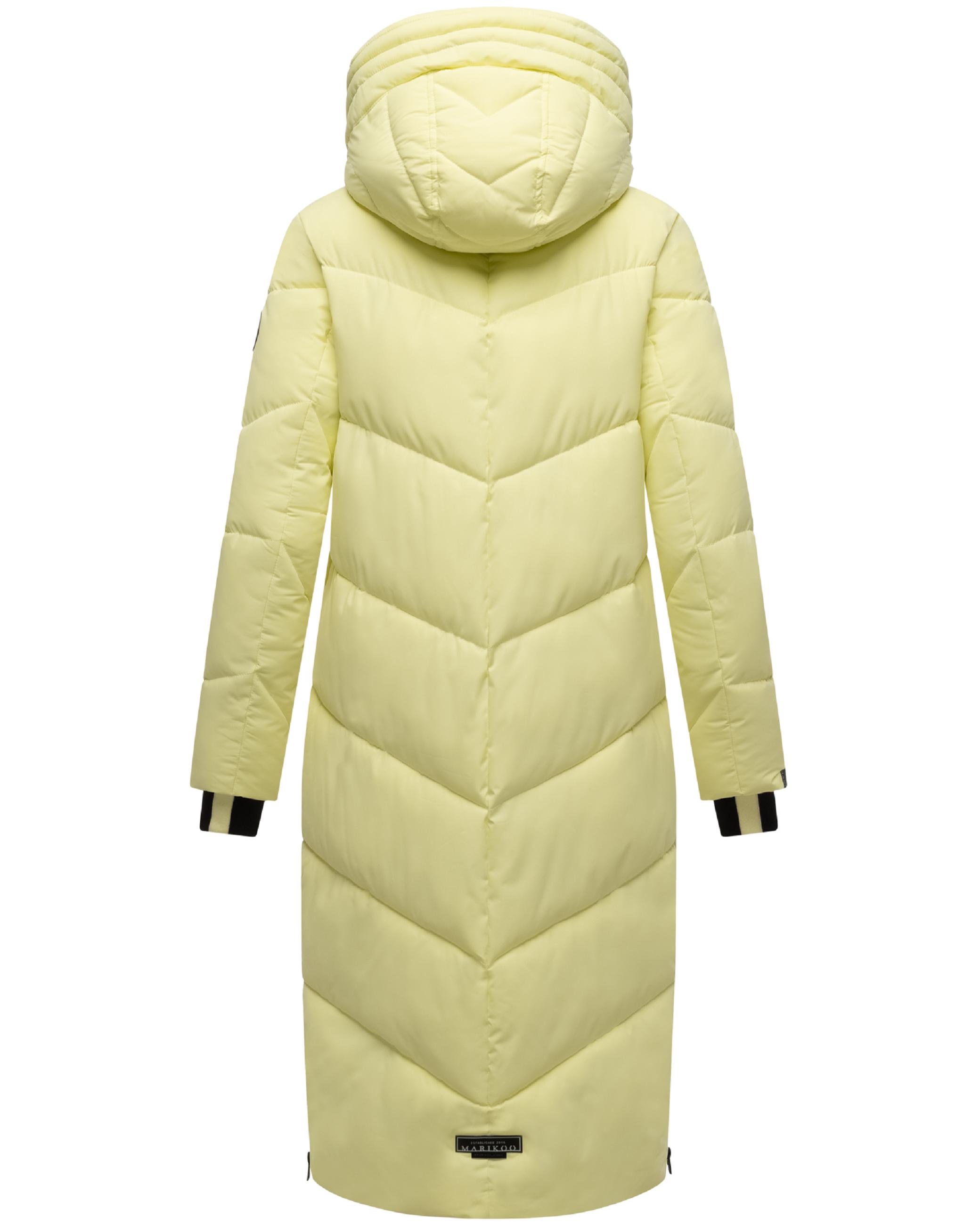 Wintermantel Steppmantel mit Kapuze "Nadaree XVI" Pastell Yellow